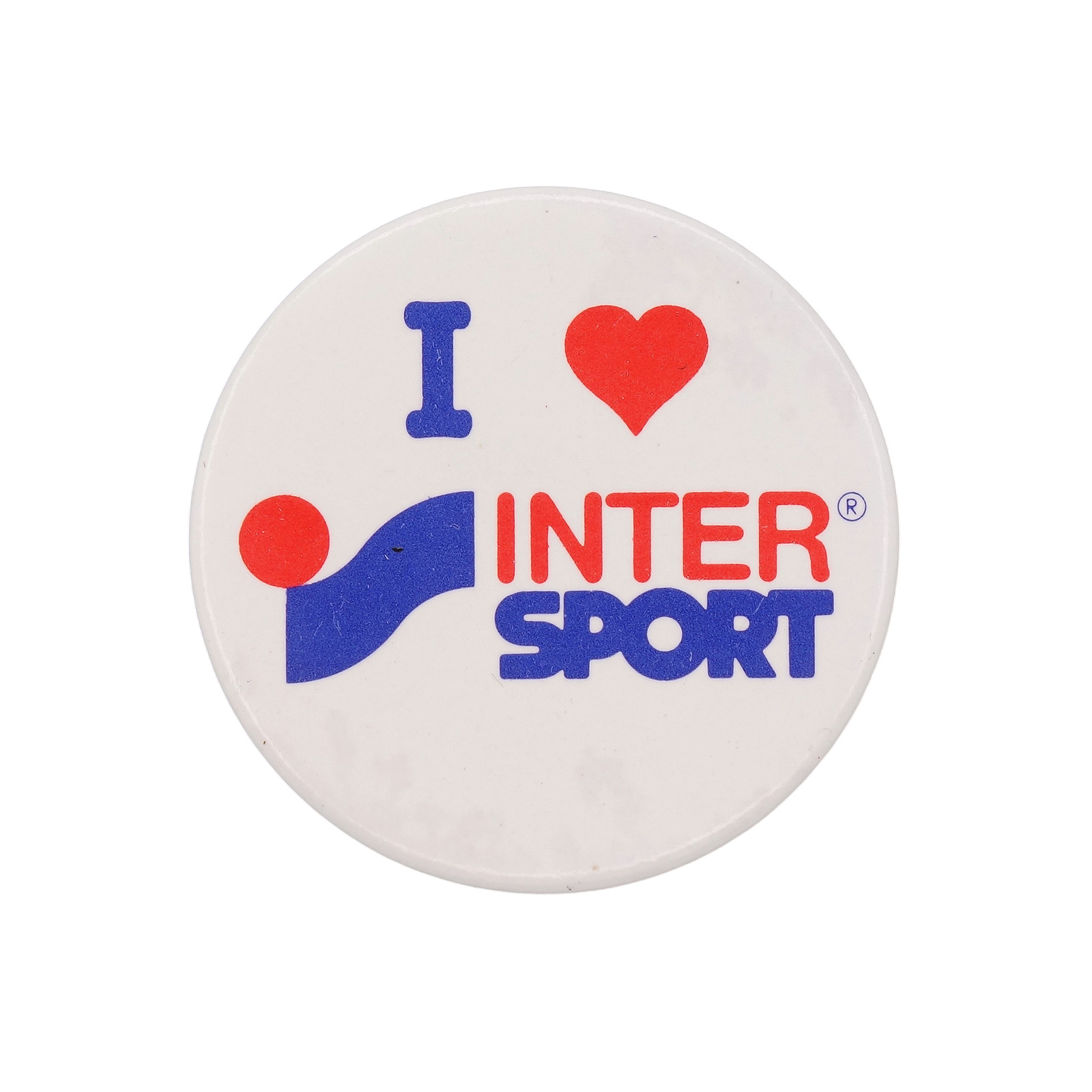 I LOVE INTERSPORT インタースポーツ 缶バッジ バッチ スポーツ用品小売店チェーン