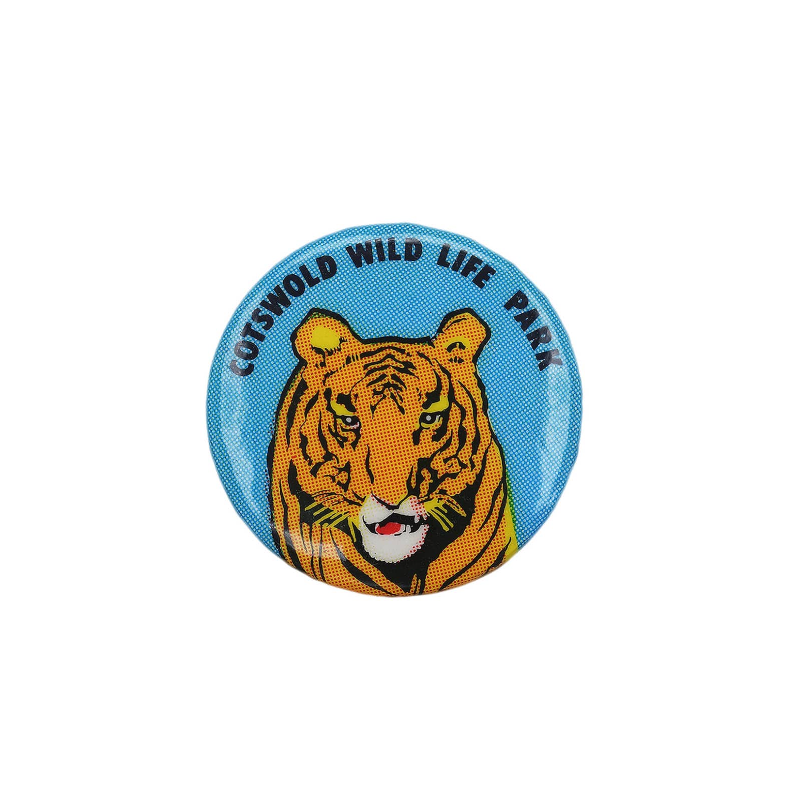 COTSWOLD WILDLIFE PARK 虎 缶バッジ バッチ