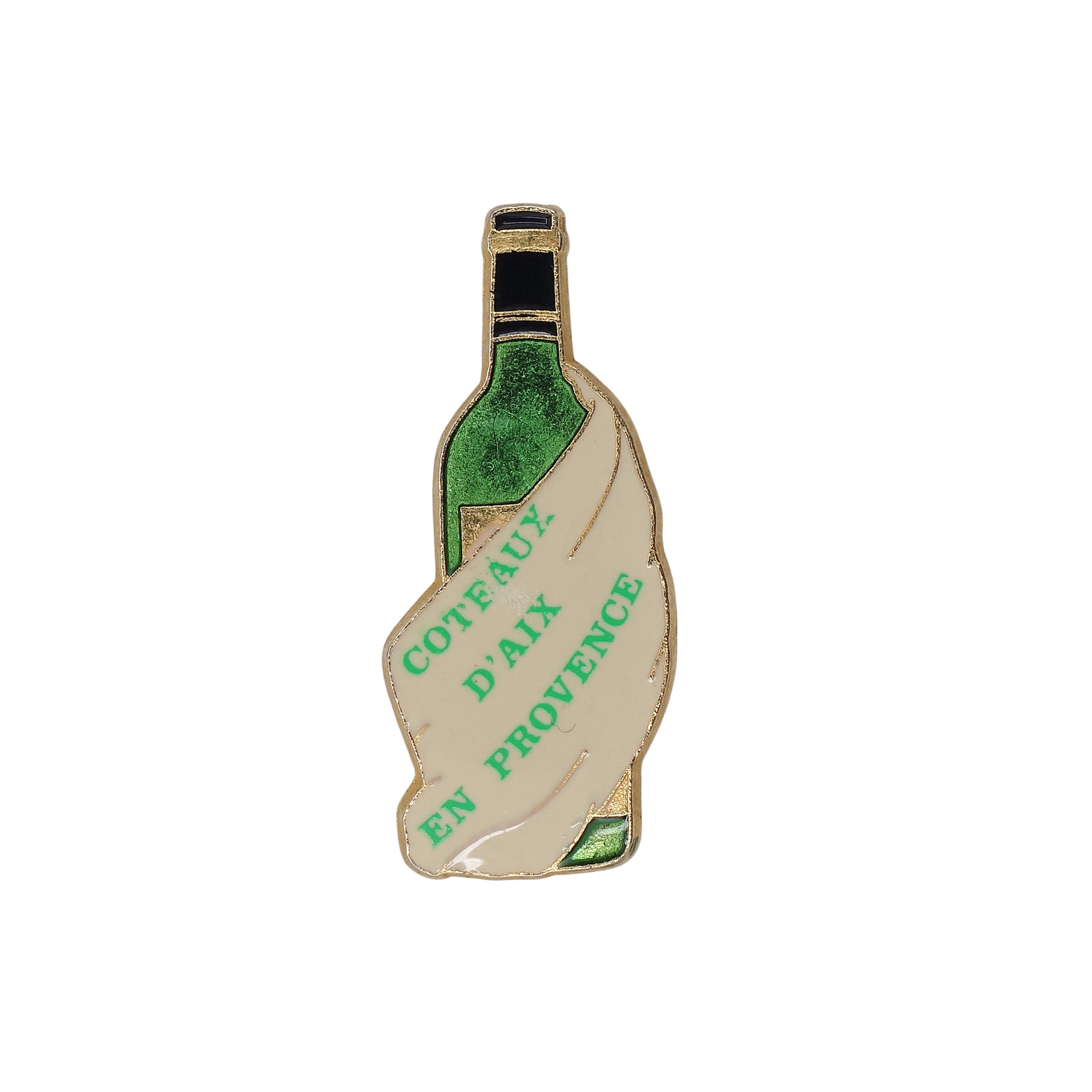 COTEAUX D'AIX EN PROVENCE ワイン ボトル型 ピンズ 酒 緑