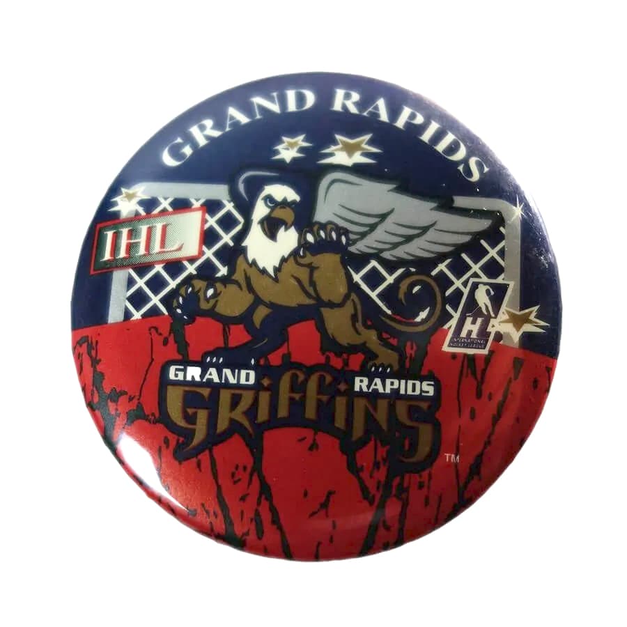 IHL ホッケー チーム Griffins 缶バッジ ビンテージ