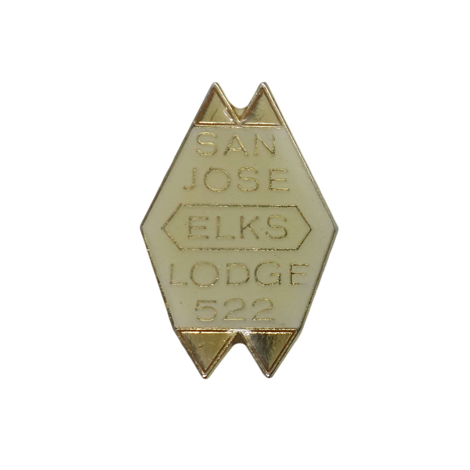 SAN JOSE ELKS LODGE 522 ピンズ 留め具付き