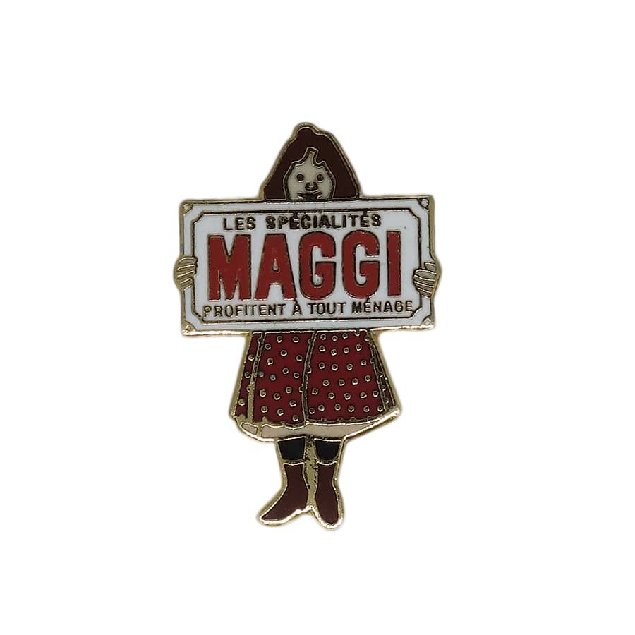 食品会社 Maggi マギー 女の子 ピンズ 留め具付き