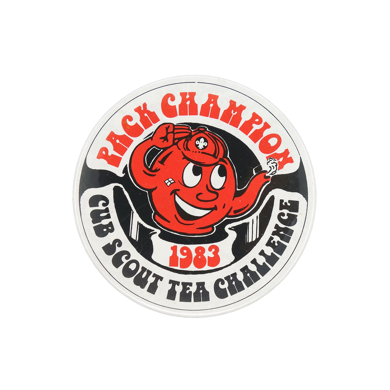 カブスカウト TEA CHALLENGE 1983 缶バッジ バッチ