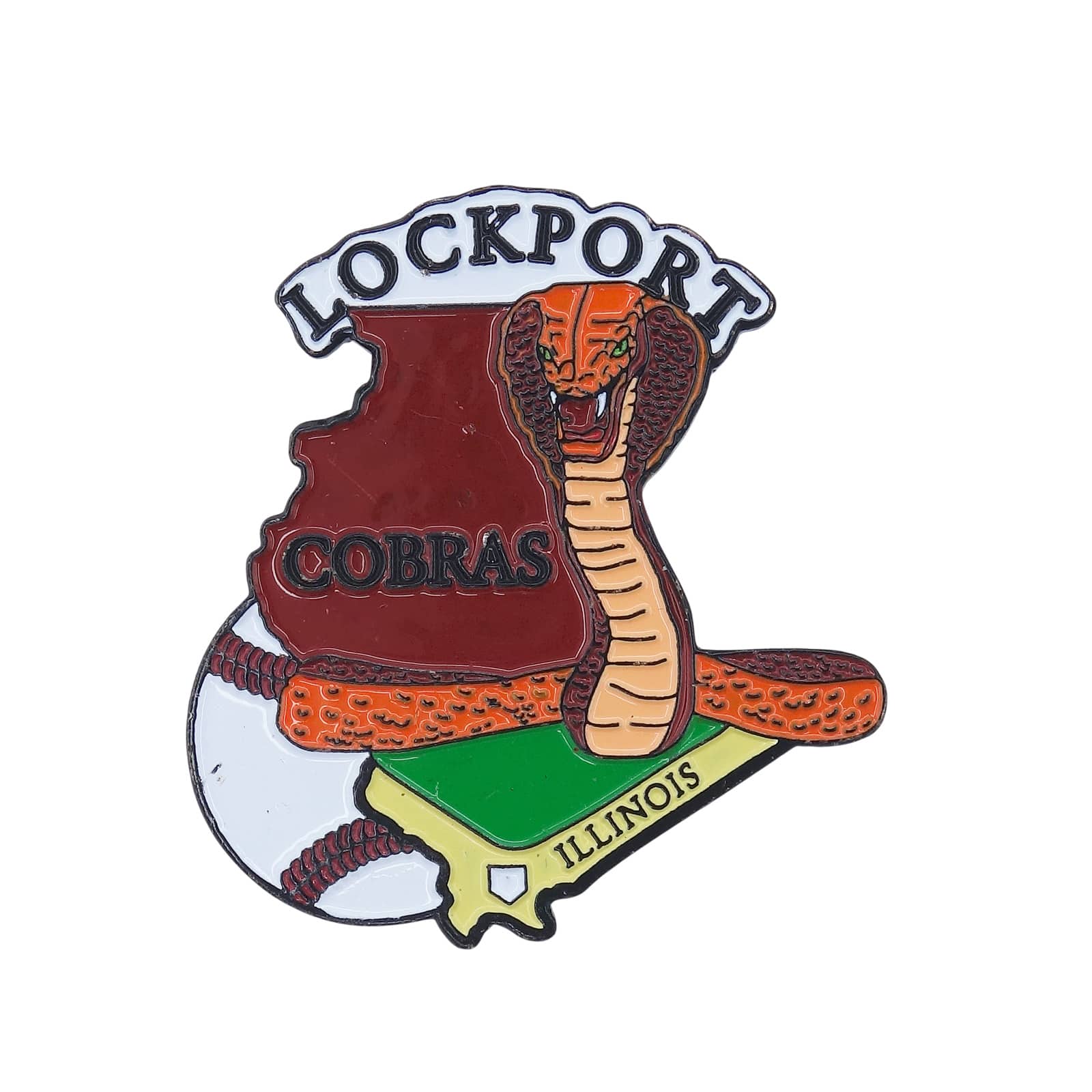 LOCKPORT COBRAS 少年野球チーム ピンズ 蛇