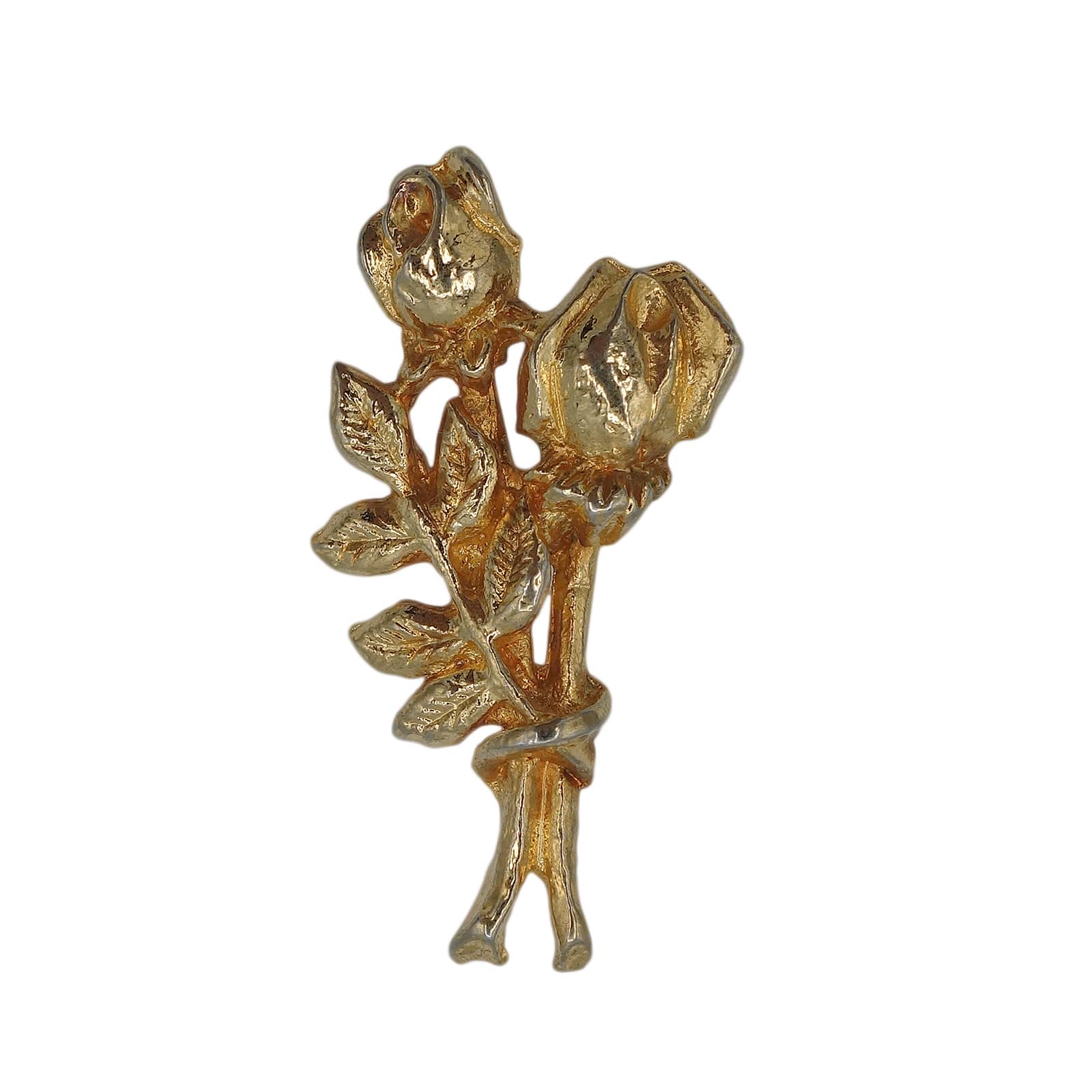 薔薇 ピンズ 花 金色