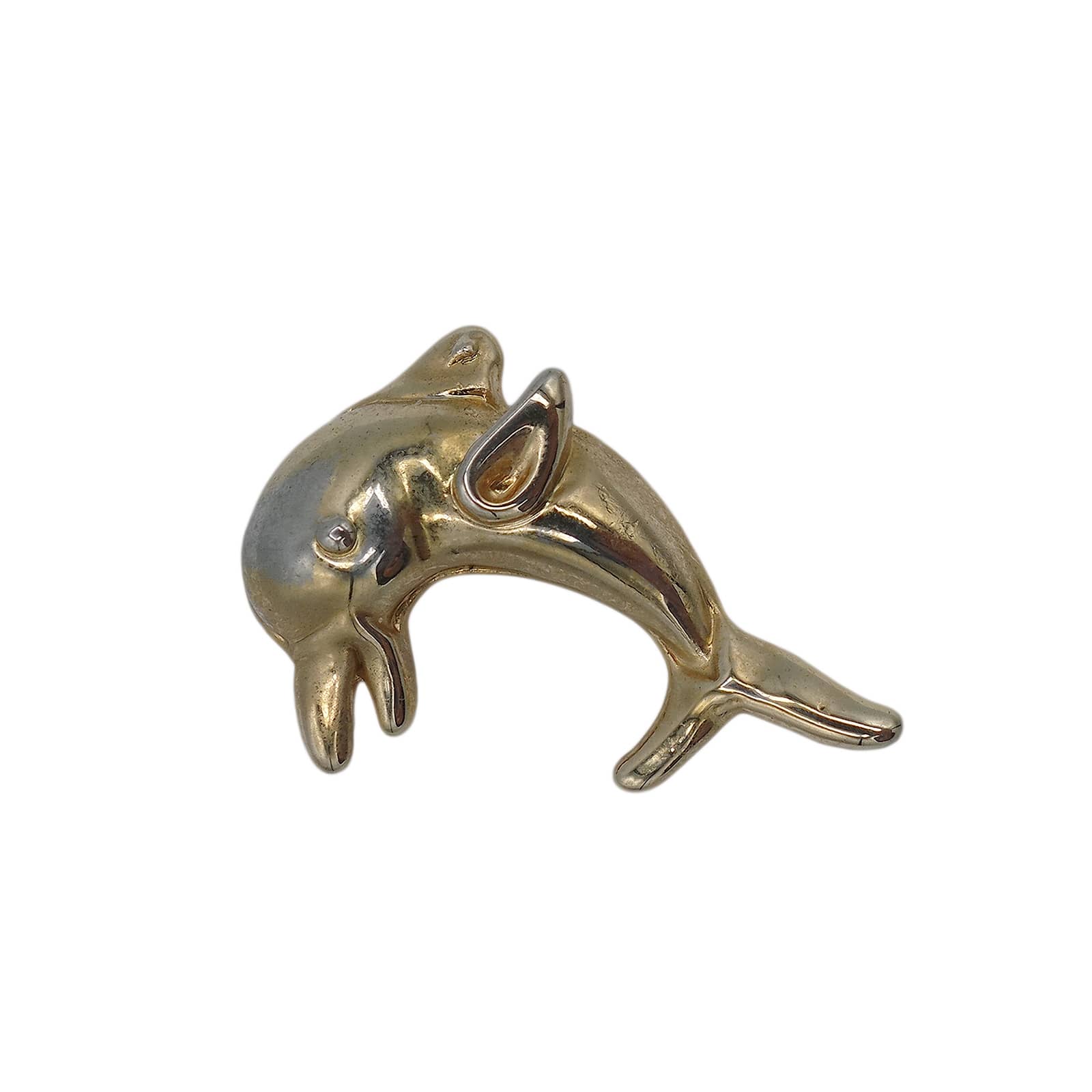 イルカ ピンズ 動物 金色