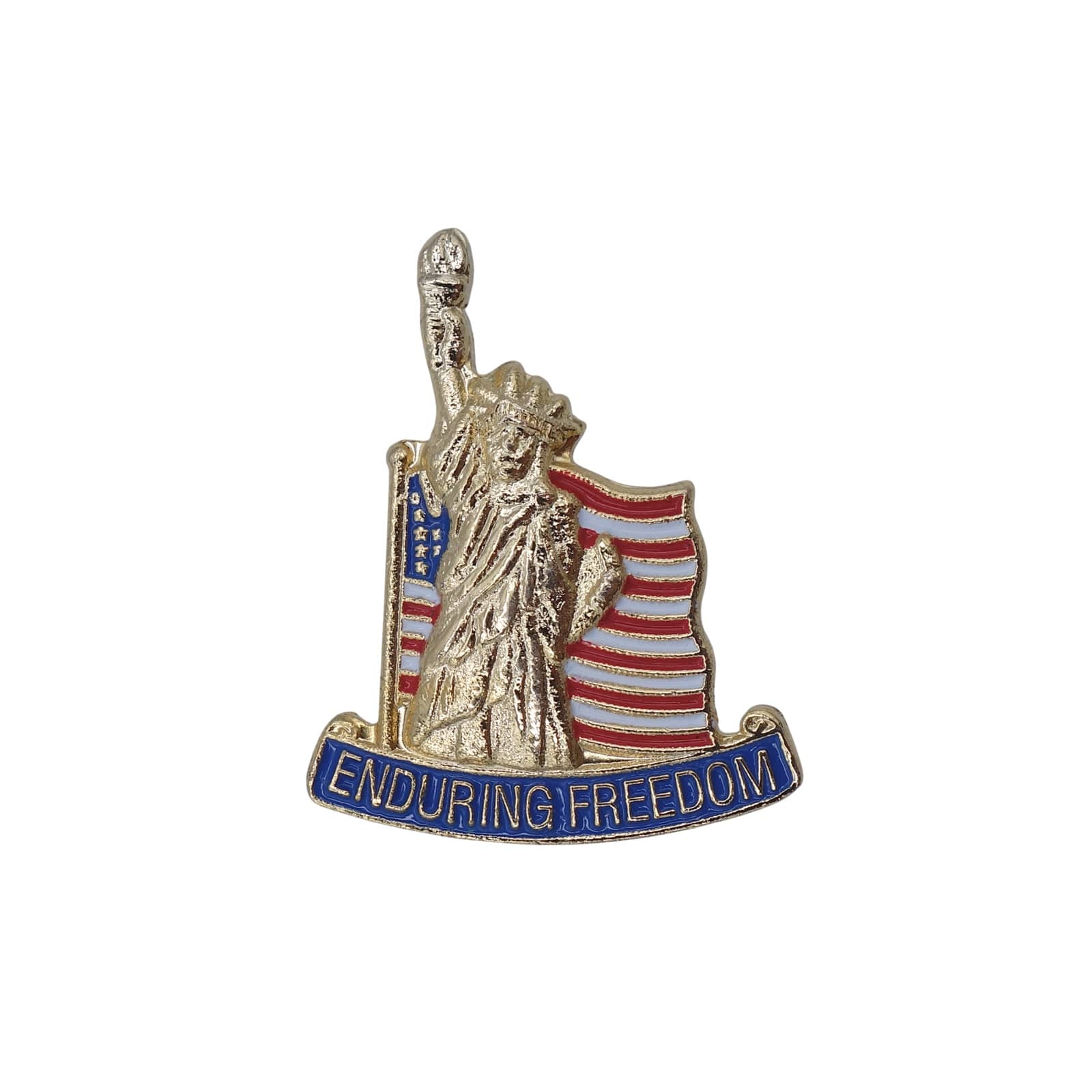 ENDURING FREEDOM 自由の女神 星条旗 ピンズ