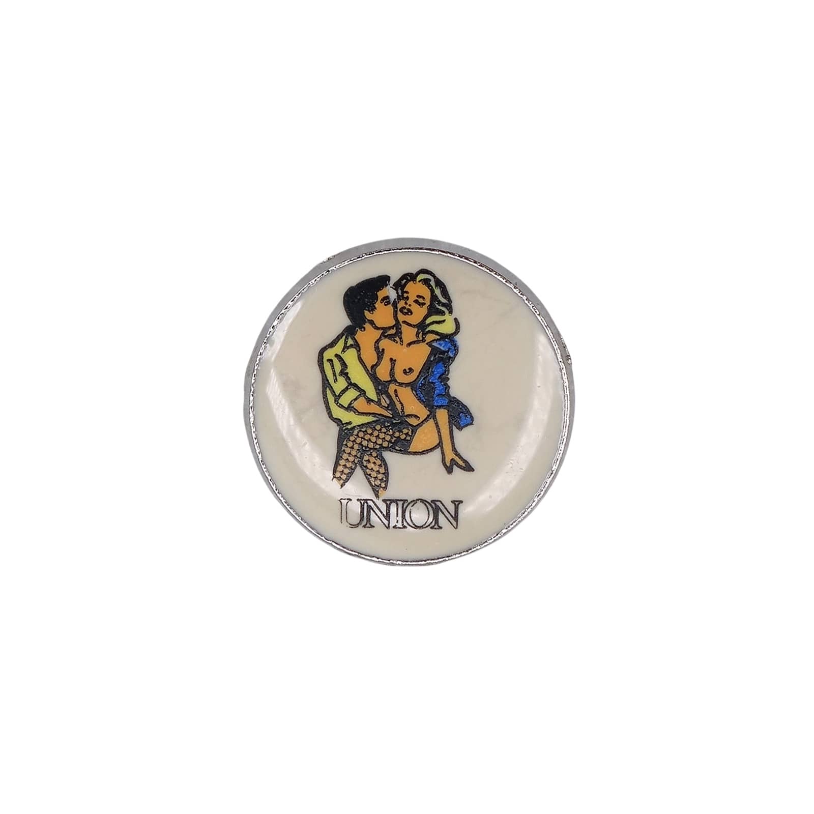 UNION 抱き合う男女 エロティック エロティカ  ピンズ FRANCE製