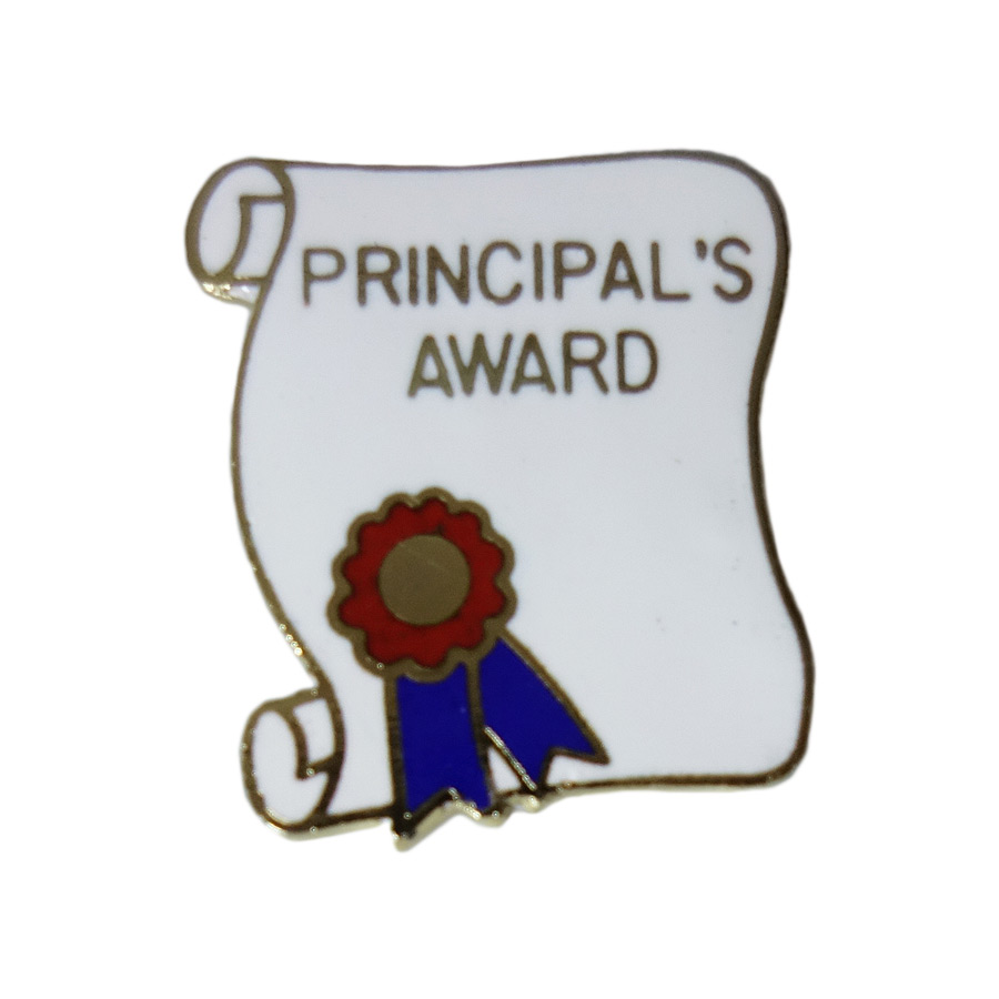 ピンズ 賞 PRINCIPAL'S AWARD 留め具付き ピンバッジ