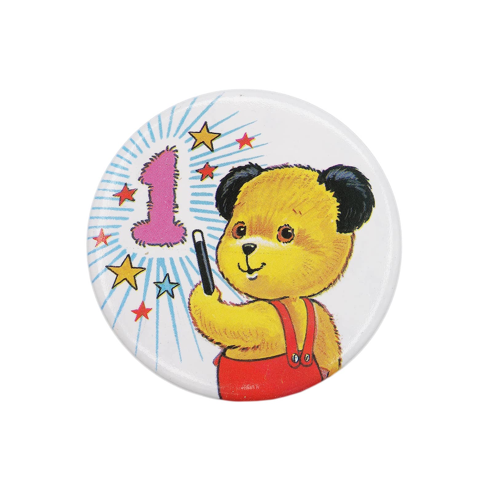 1歳 誕生日 缶バッジ バッチ MATTHEW CORBETT LTD 1988 くま