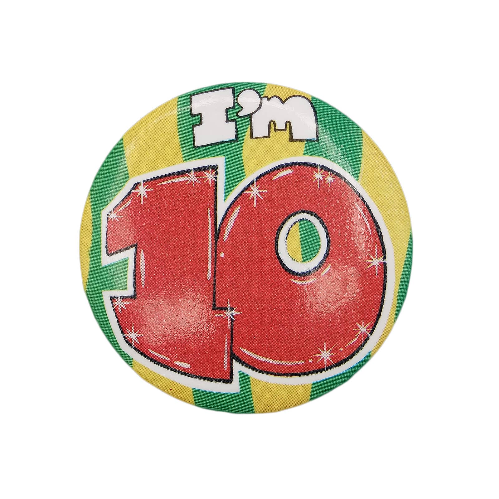 I AM 10 缶バッジ バッチ 10歳 誕生日