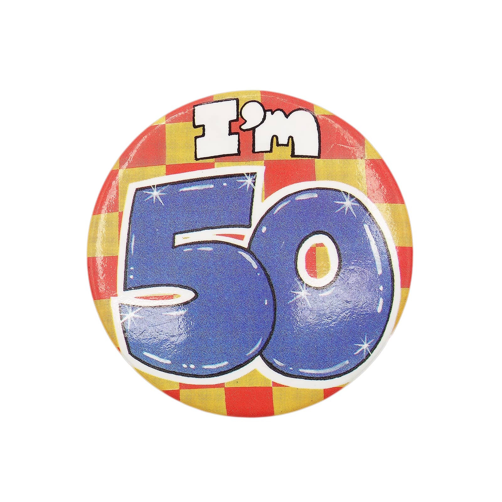 I AM 50 缶バッジ バッチ 50歳 誕生日