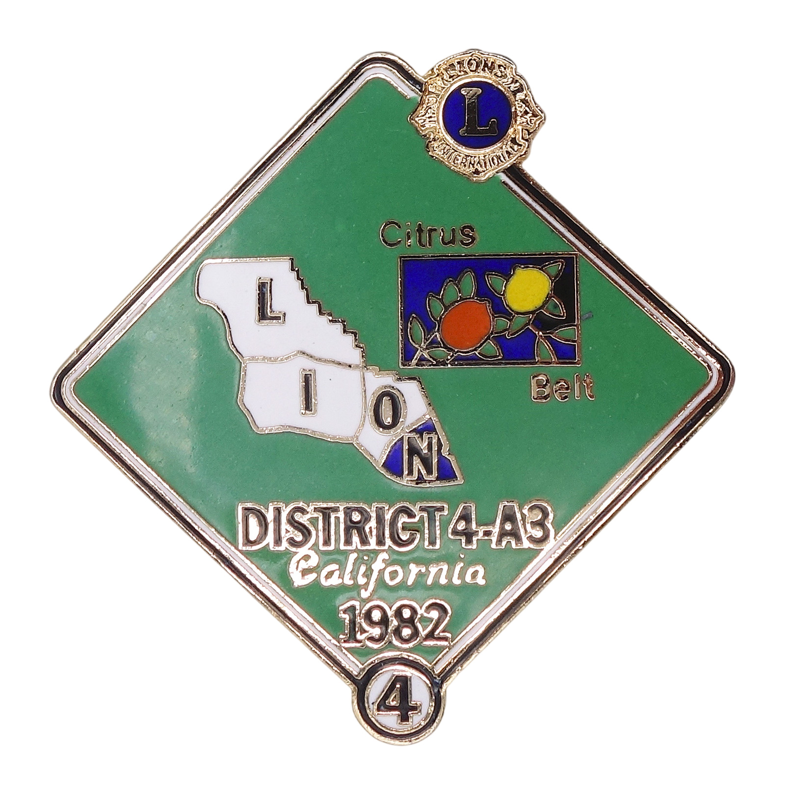 Lions Clubs カリフォルニア州 ライオンズクラブ ピンズ Citrus Belt