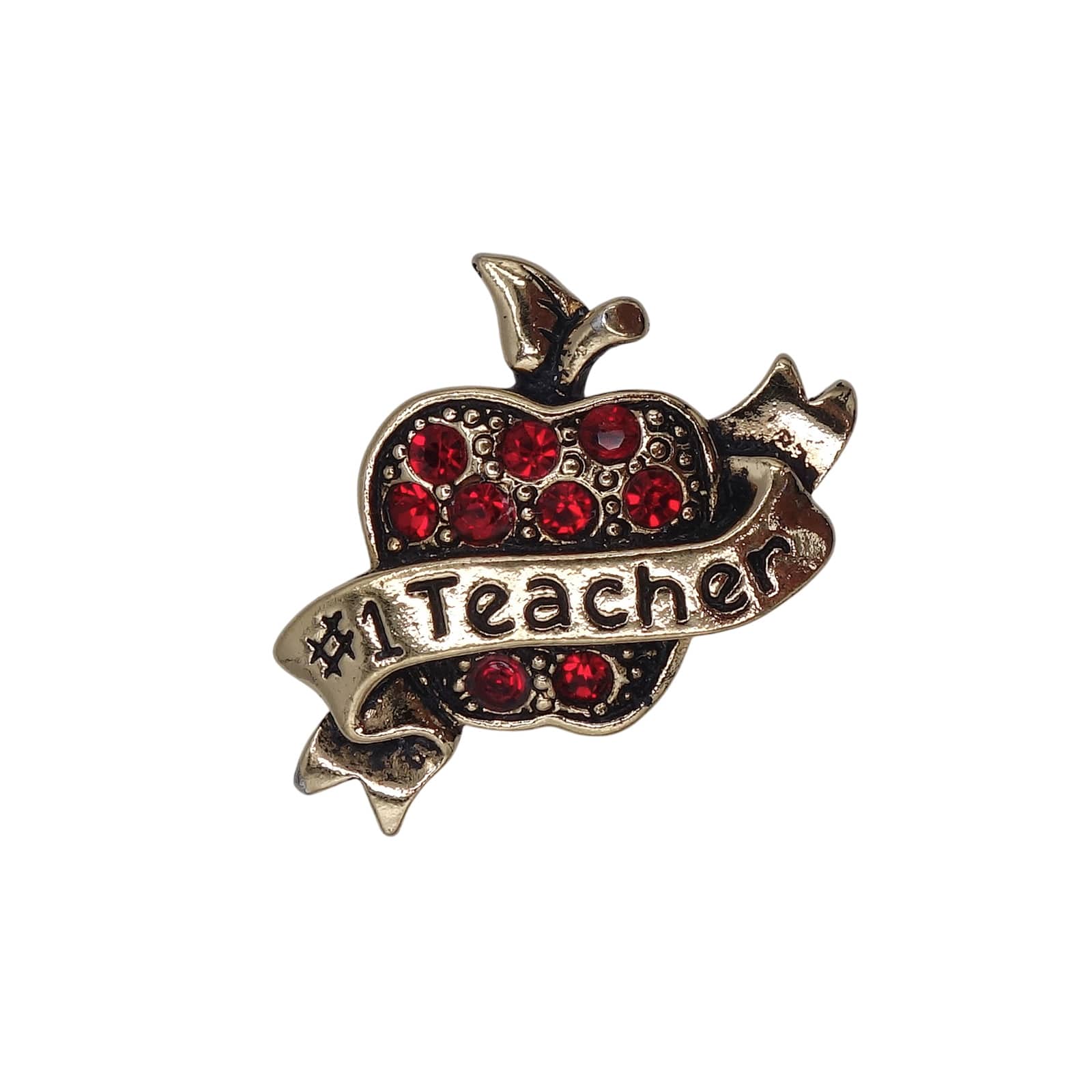 AVON #1 Teacher 林檎 ピンズ エイボン ラインストーン リンゴ