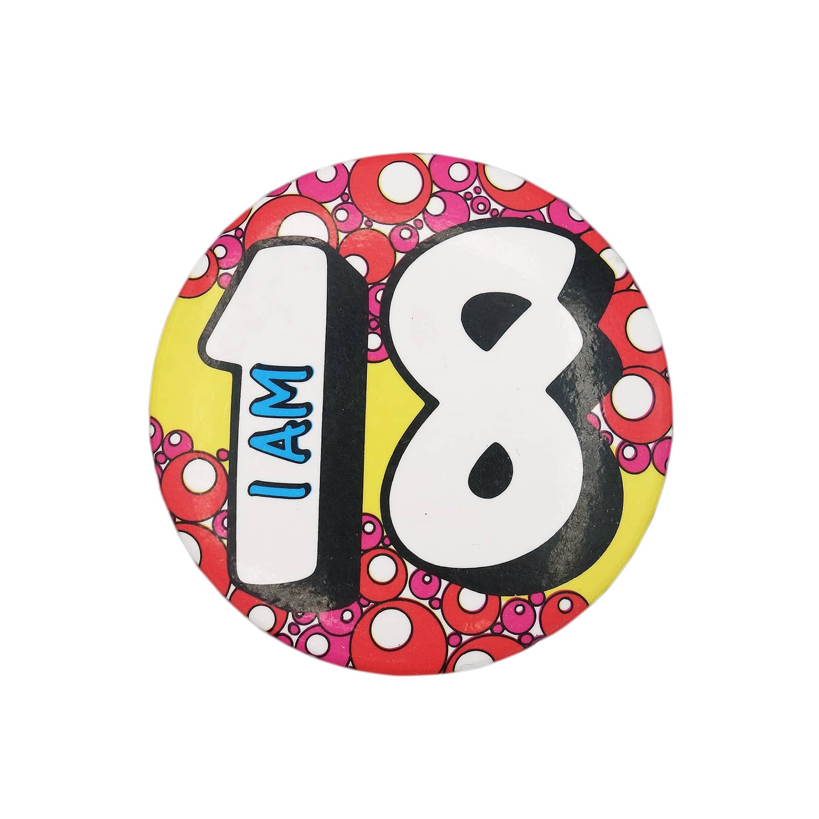 I AM 18 缶バッジ バッチ 18歳 誕生日
