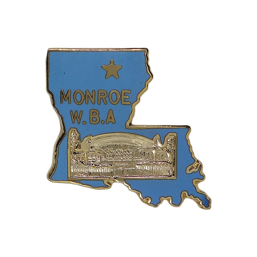 MONROE WBA ボウリング ピンズ ルイジアナ州 モンロー 地図型