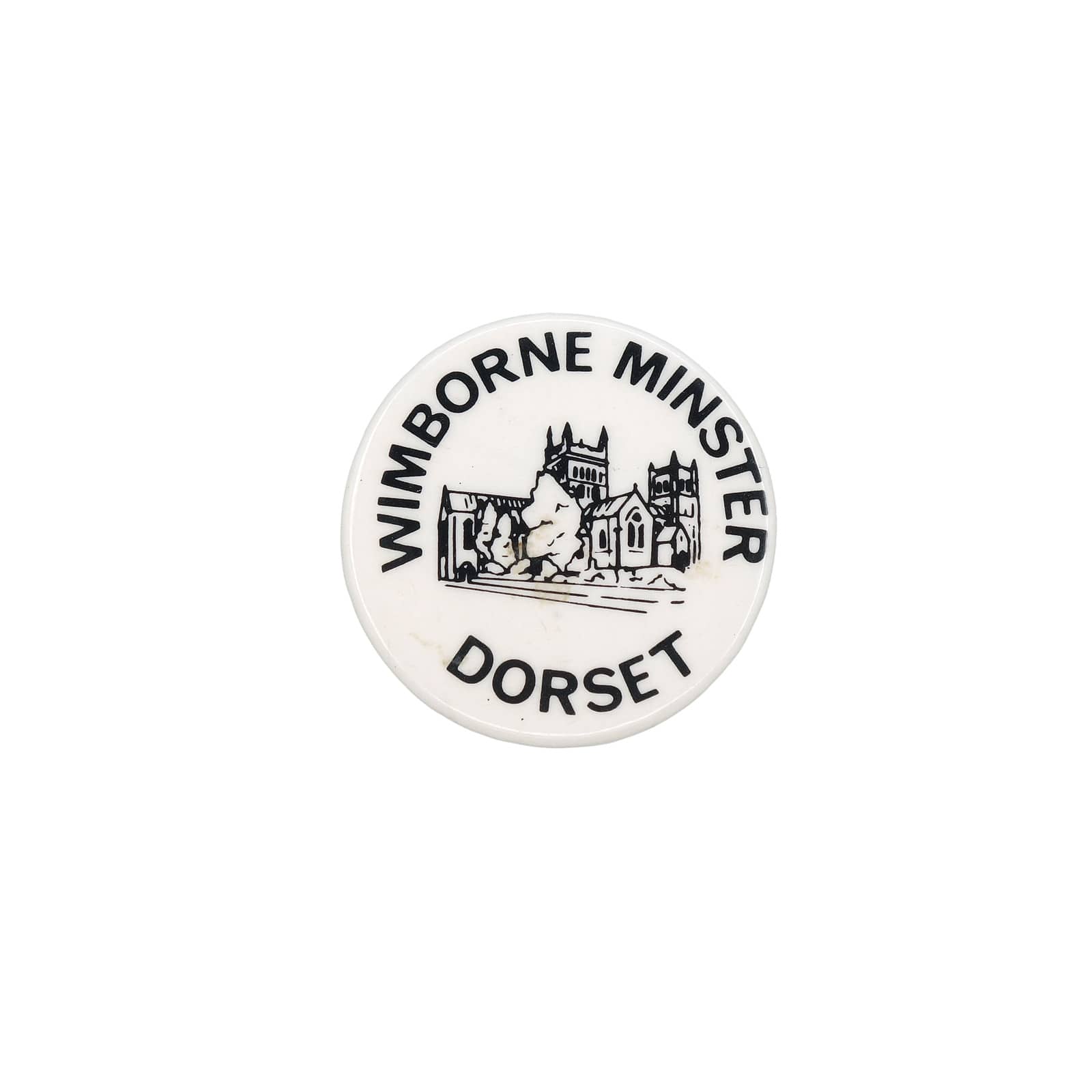 WIMBORNE MINSTER ドーセット州 ウィンボーン・ミンスター 缶バッジ バッチ