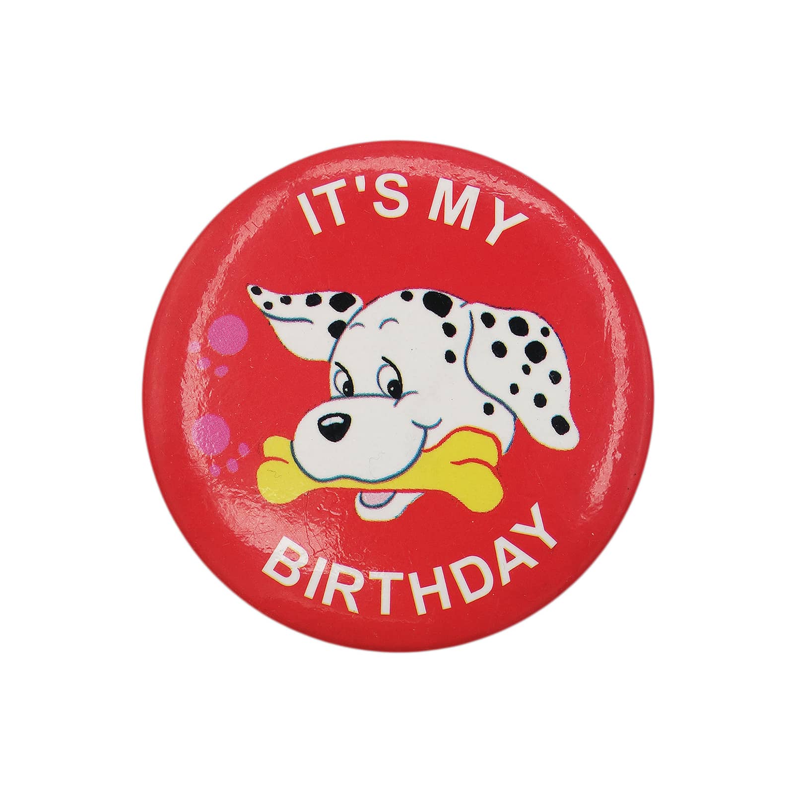 IT'S MY BIRTHDAY 犬 缶バッジ バッチ 誕生日
