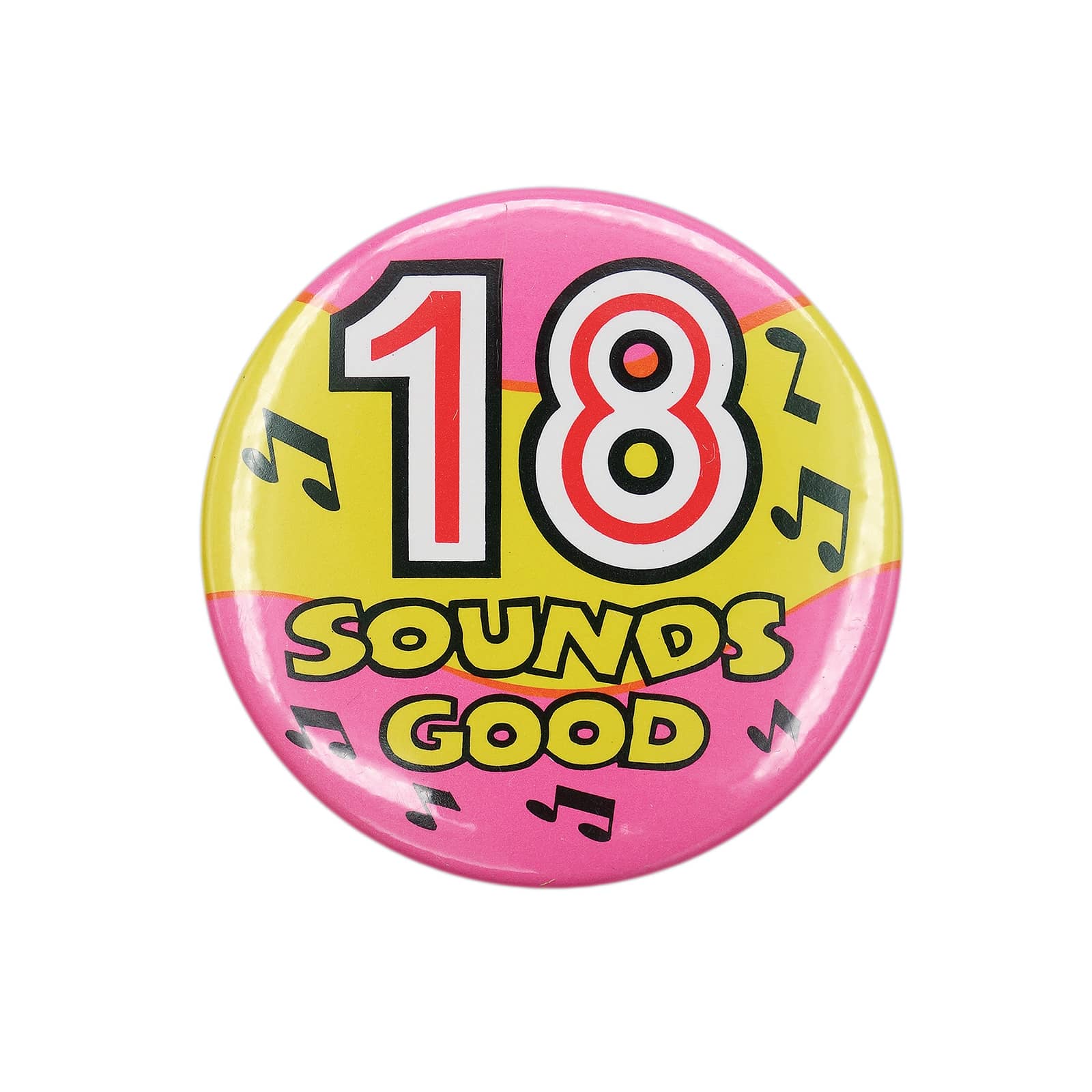 18 SOUNDS GOOD 缶バッジ バッチ 18歳 誕生日