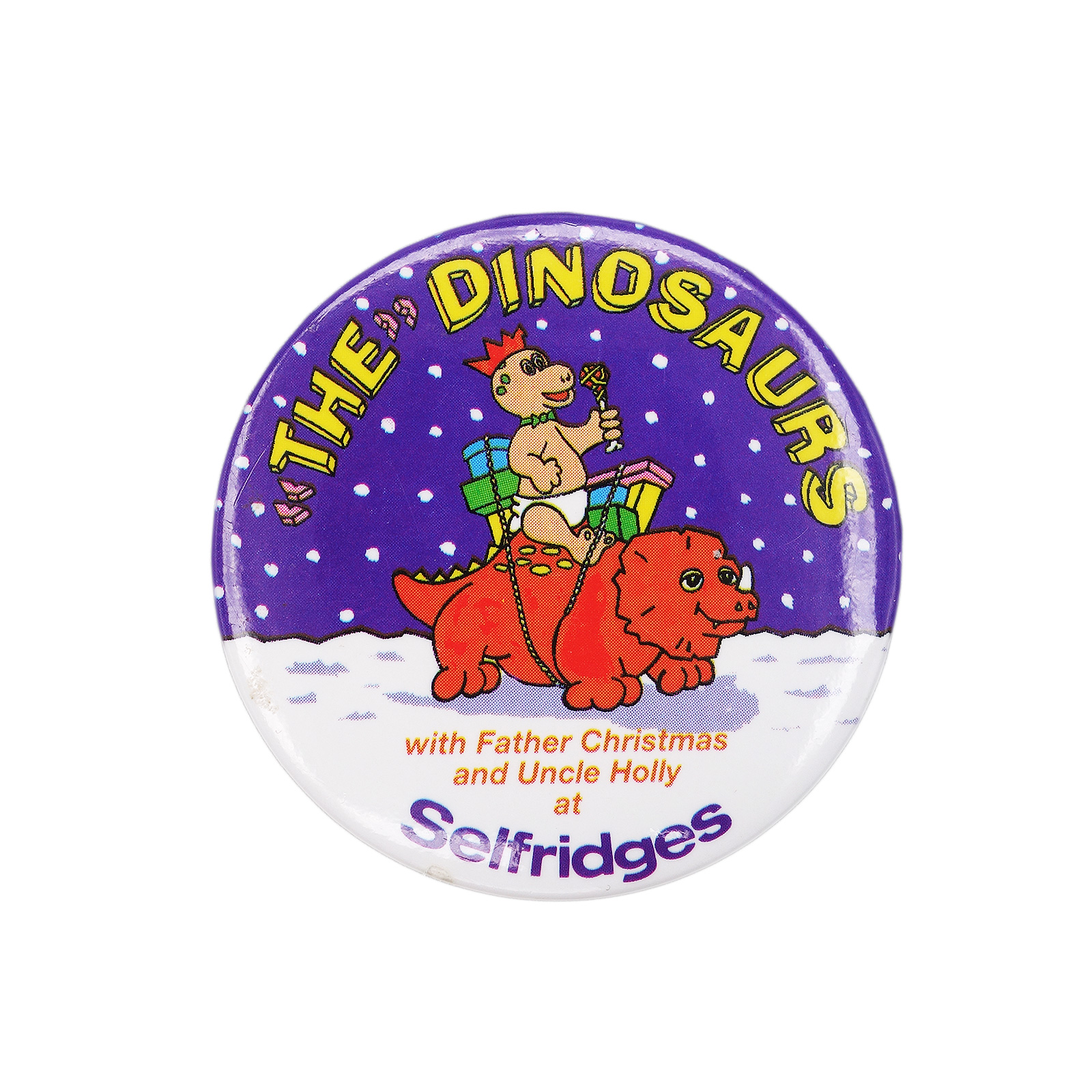 Selfridges 缶バッジ バッチ THE DINOSAURS 可愛い恐竜