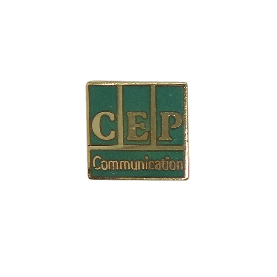 ピンズ 出版社 CEP Communication 緑 留め具付き レトロ