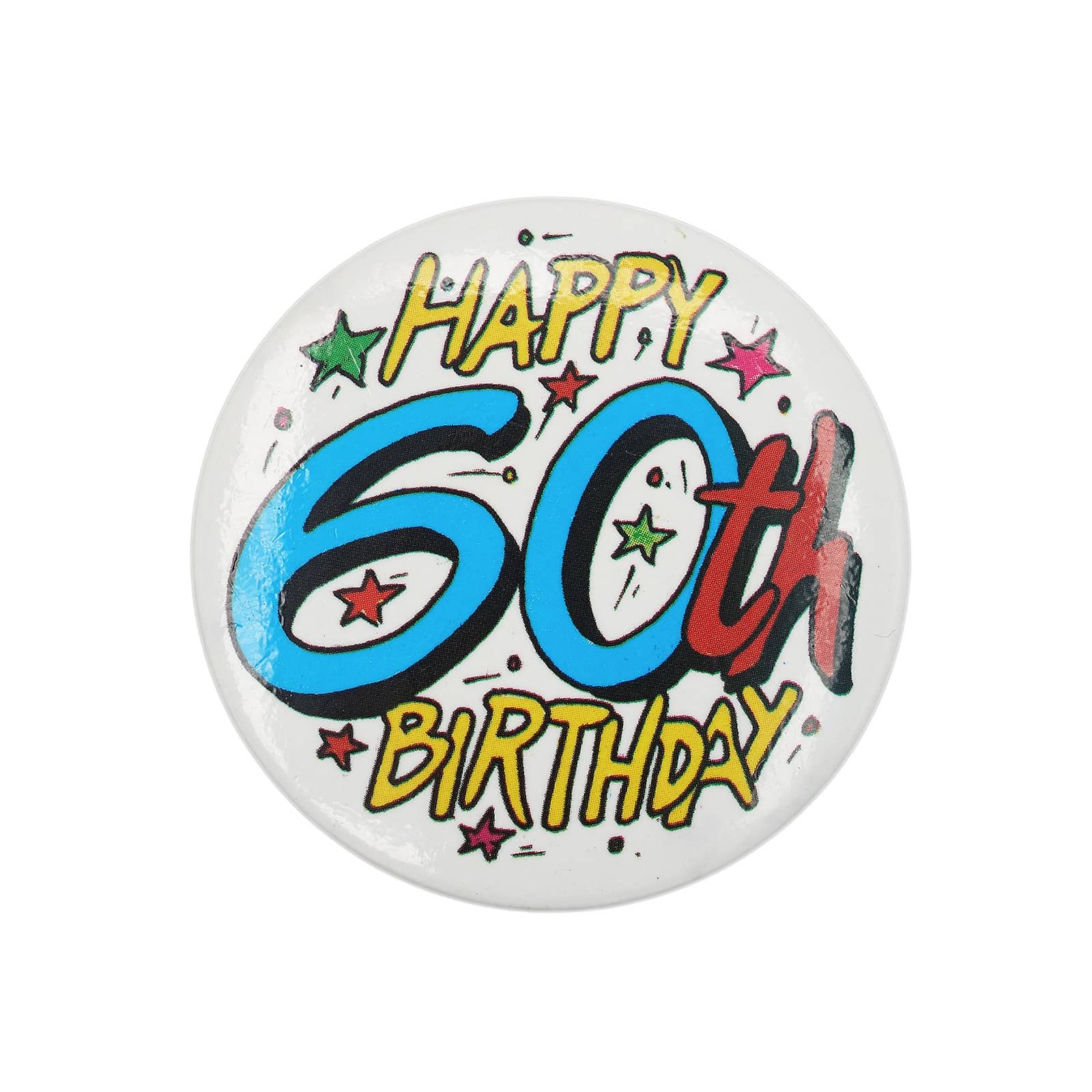 HAPPY 60th BIRTHDAY 缶バッジ バッチ 60歳 誕生日
