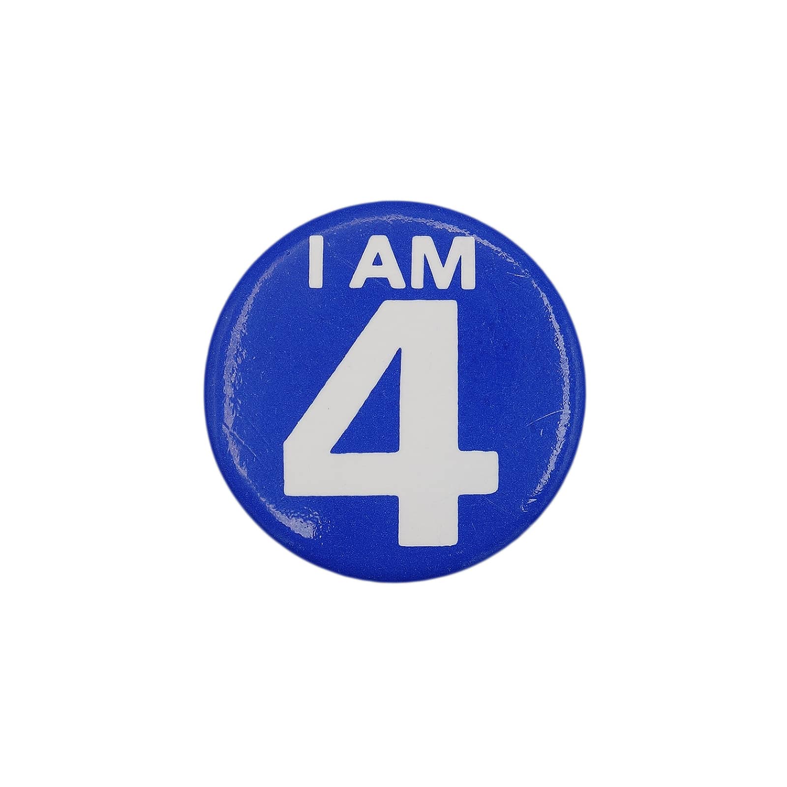 I AM 4 缶バッジ バッチ 4歳 誕生日