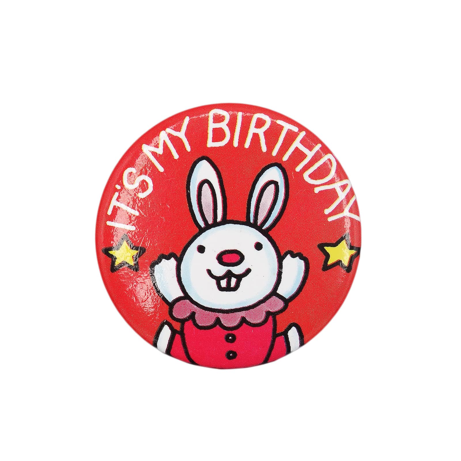 うさぎ IT'S MY BIRTHDAY 缶バッジ バッチ 誕生日