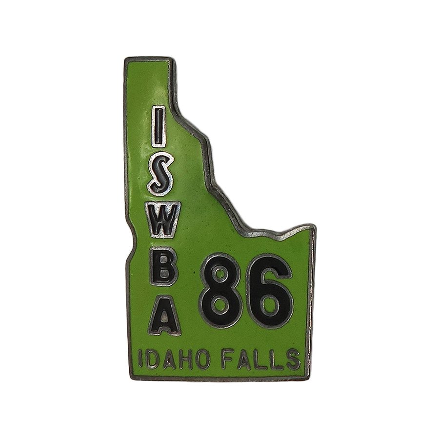 ISWBA 86 ボウリング ピンズ IDAHO FALLS アイダホ州 地図型 ビンテージ