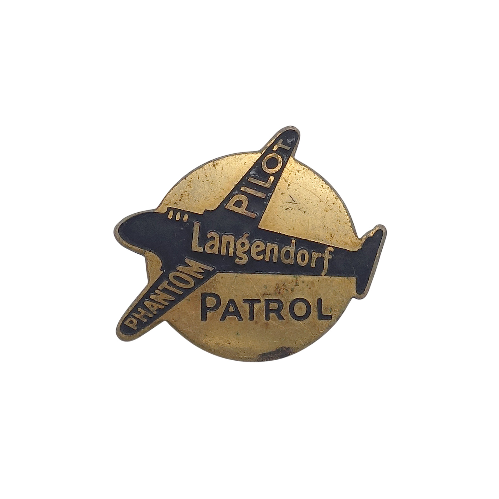 PHANTOM PILOT PATROL 飛行機 ピンバッジ Langendorf ビンテージ