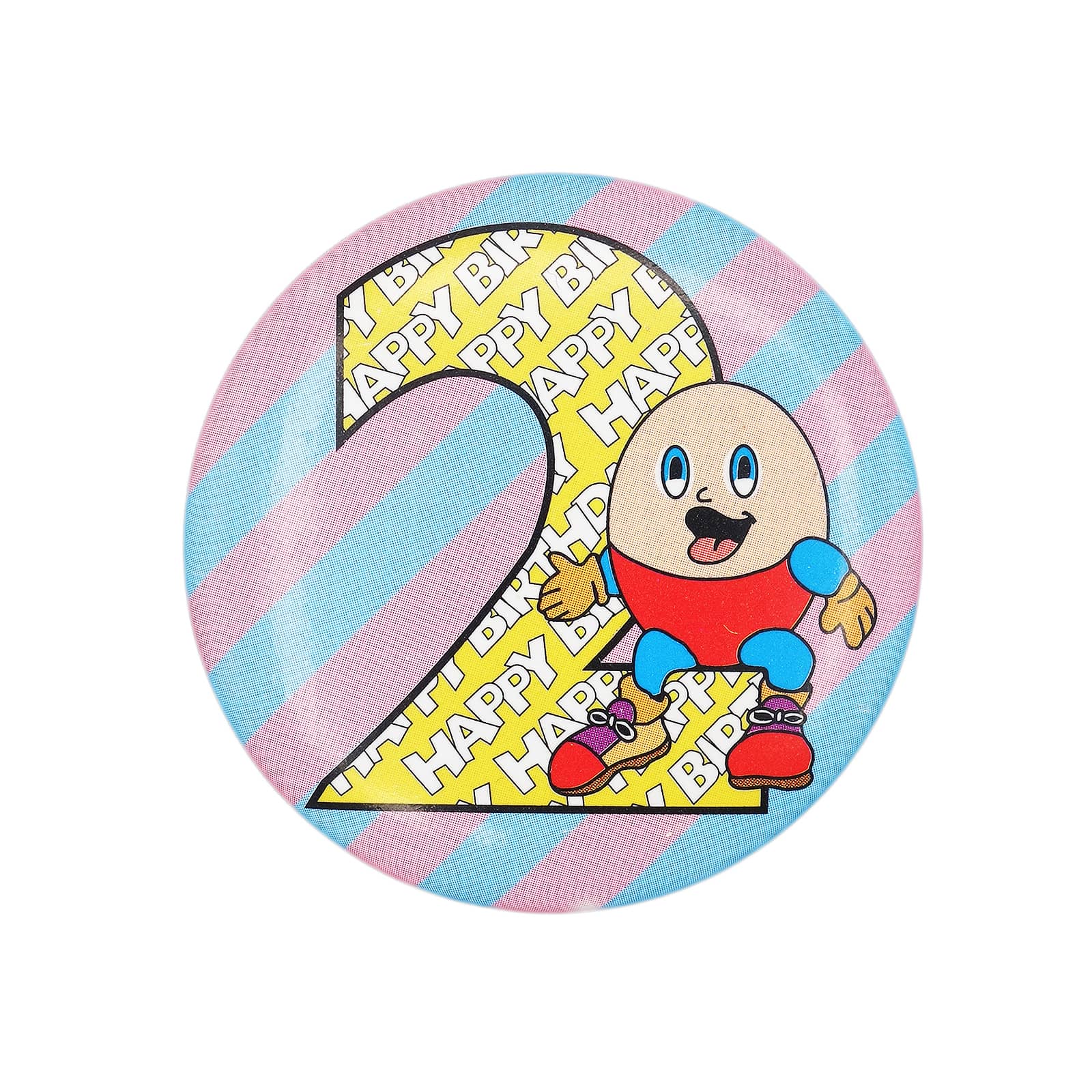 HAPPY BIRTHDAY 2 缶バッジ バッチ 2歳 誕生日