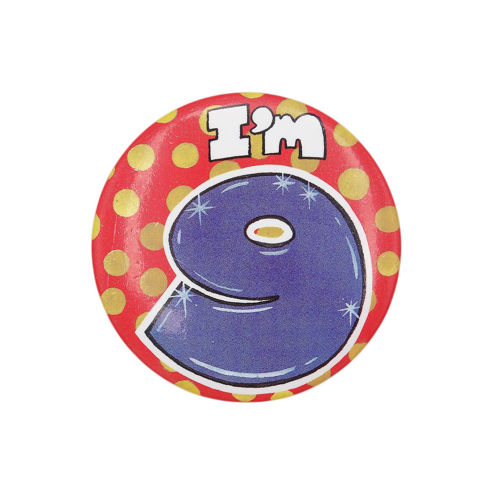 I'M 9 缶バッジ バッチ 9歳 誕生日