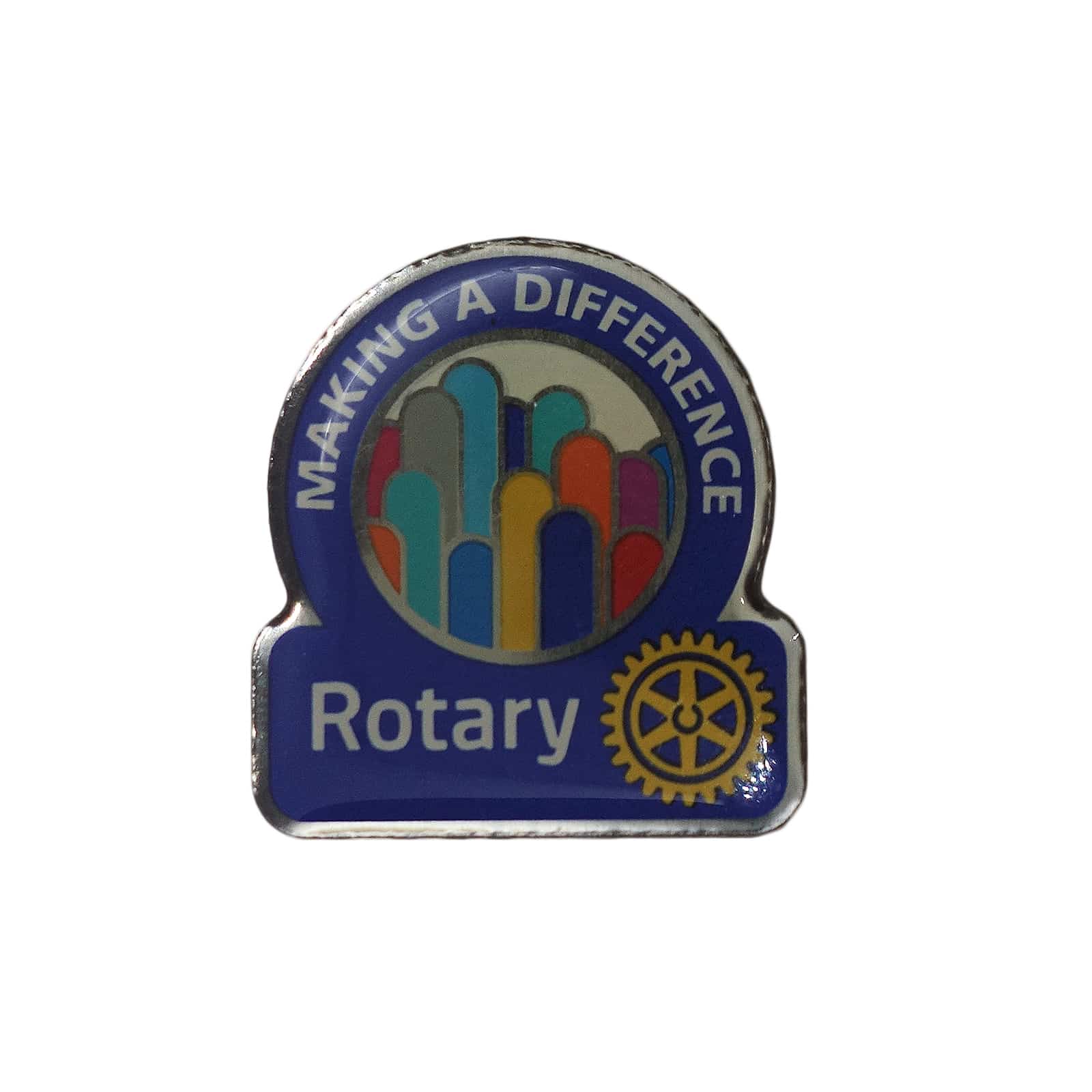 ROTARY CLUB ピンズ MAKING A DIFFERENCE ロータリークラブ 留め具付き