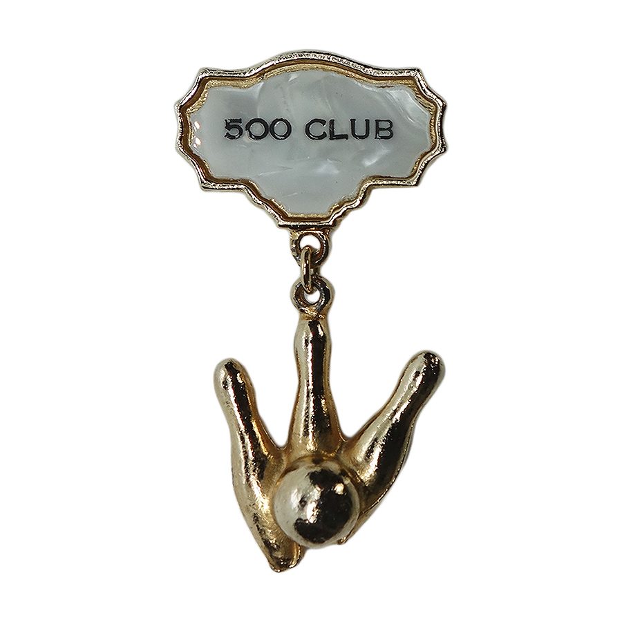 500 CLUB ボウリング ピンバッジ ブローチ