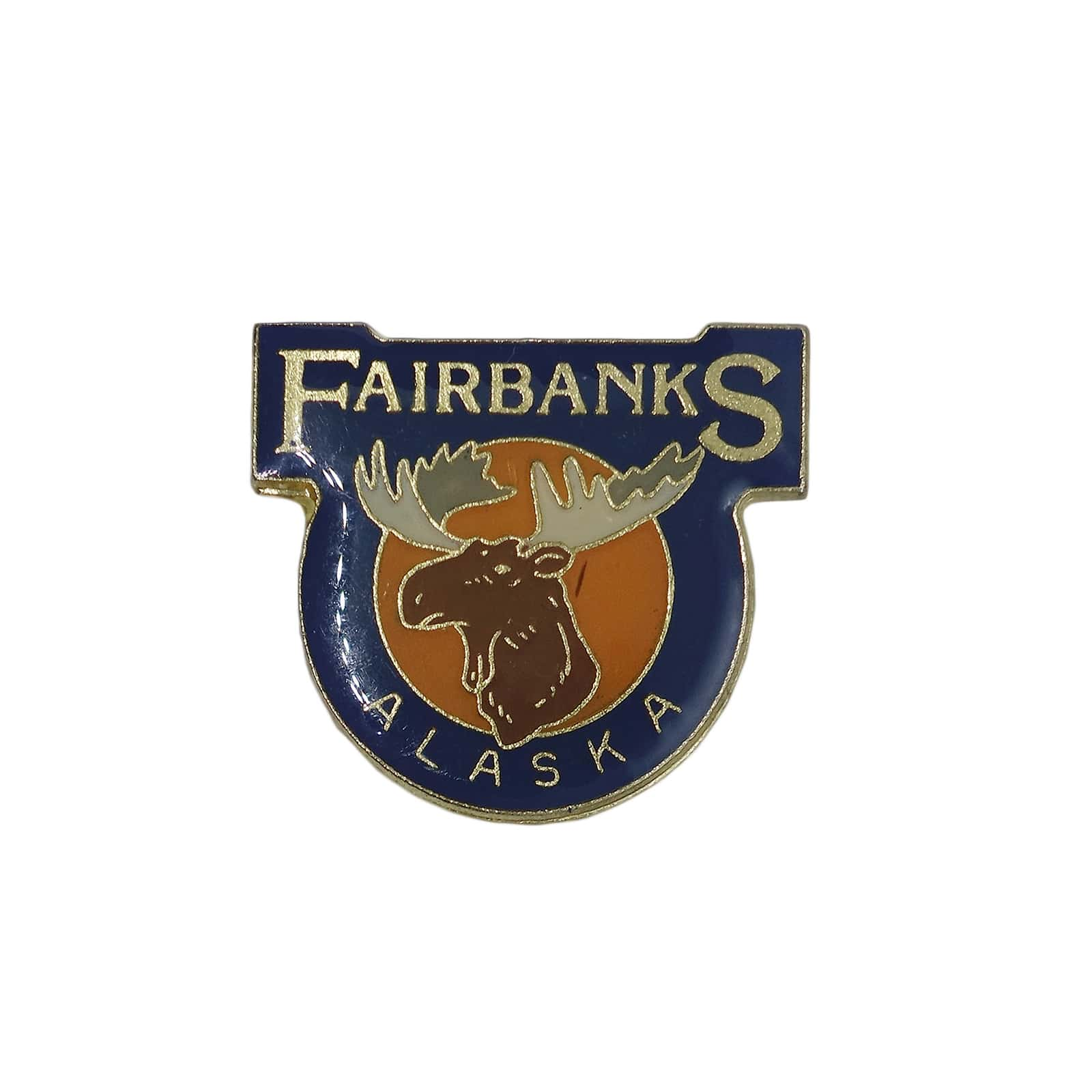 FAIRBANKS ピンズ アラスカ州 フェアバンクス 留め具付き