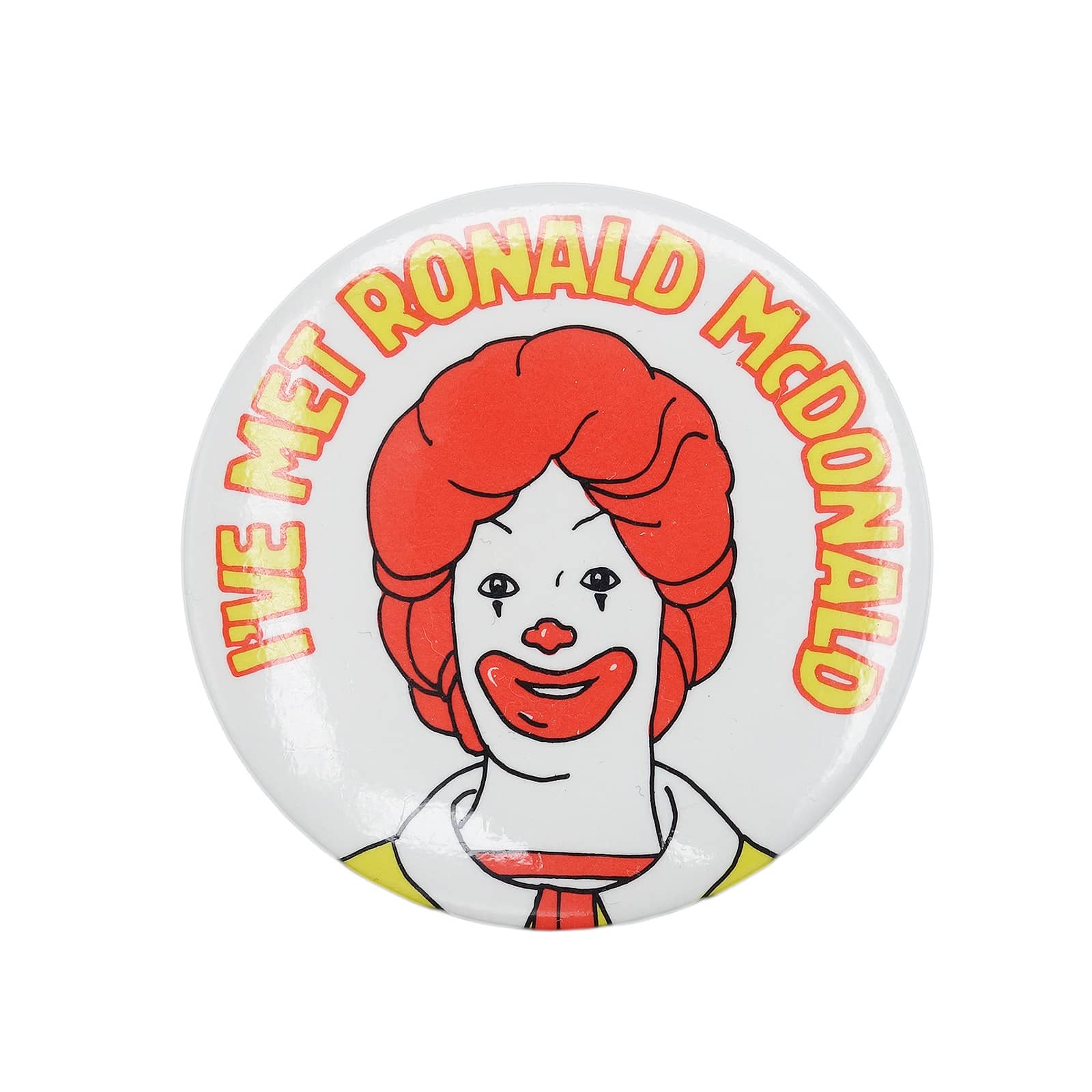 ロナルド マクドナルド 缶バッジ I'VE MET RONALD McDONALD
