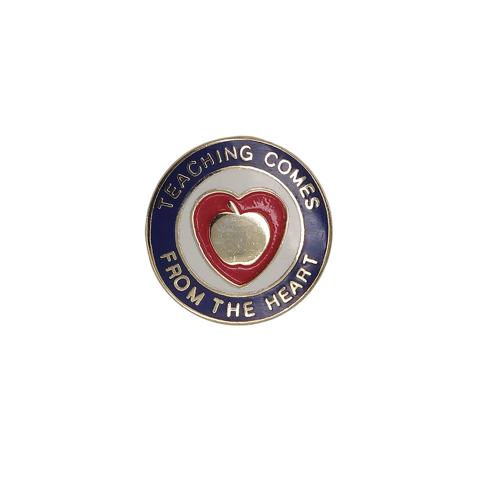 TEACHING COMES FROM THE HEART ハート リンゴ ピンズ