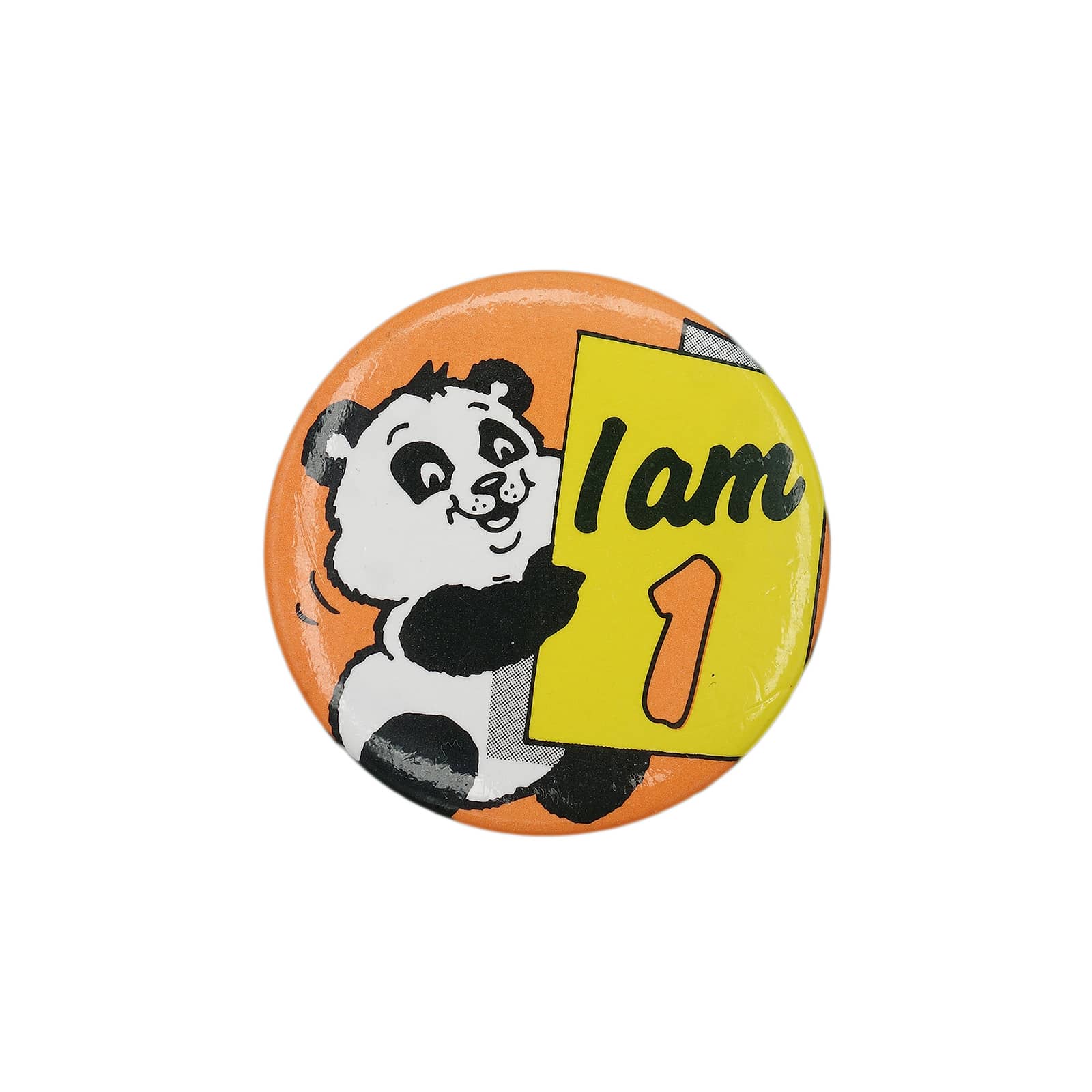 I am 1 パンダ 缶バッジ バッチ 1歳 誕生日
