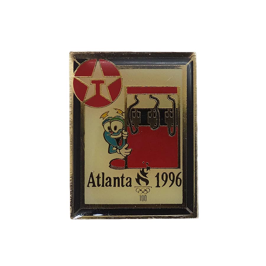 1996年 アトランタオリンピック ピンズ Atlanta 五輪 Texaco 留め具付き