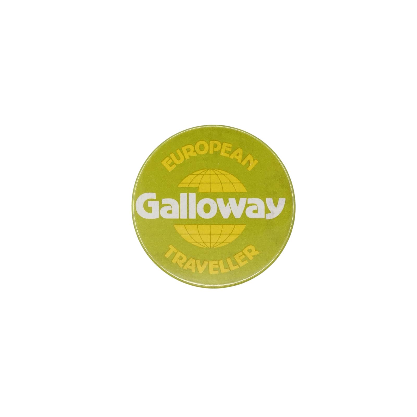 EUROPEAN Galloway TRAVELLER　缶バッジ バッチ