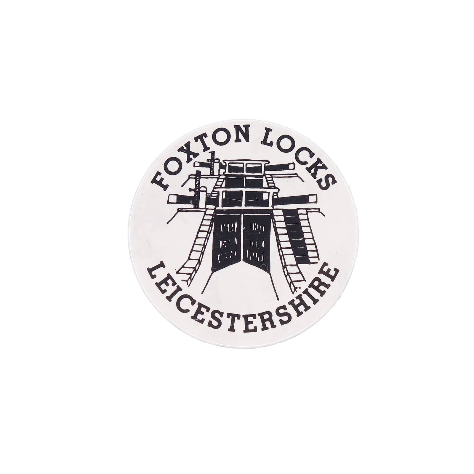 FOXTON LOCKS フォクストン閘門 缶バッジ バッチ LEICESTERSHIRE