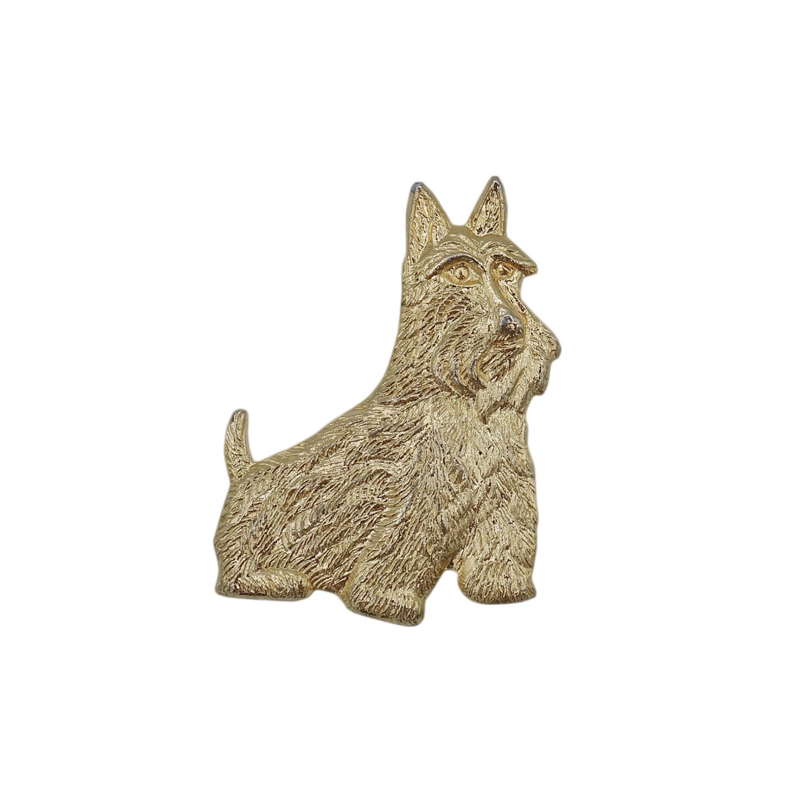 犬 ピンズ 動物 金色