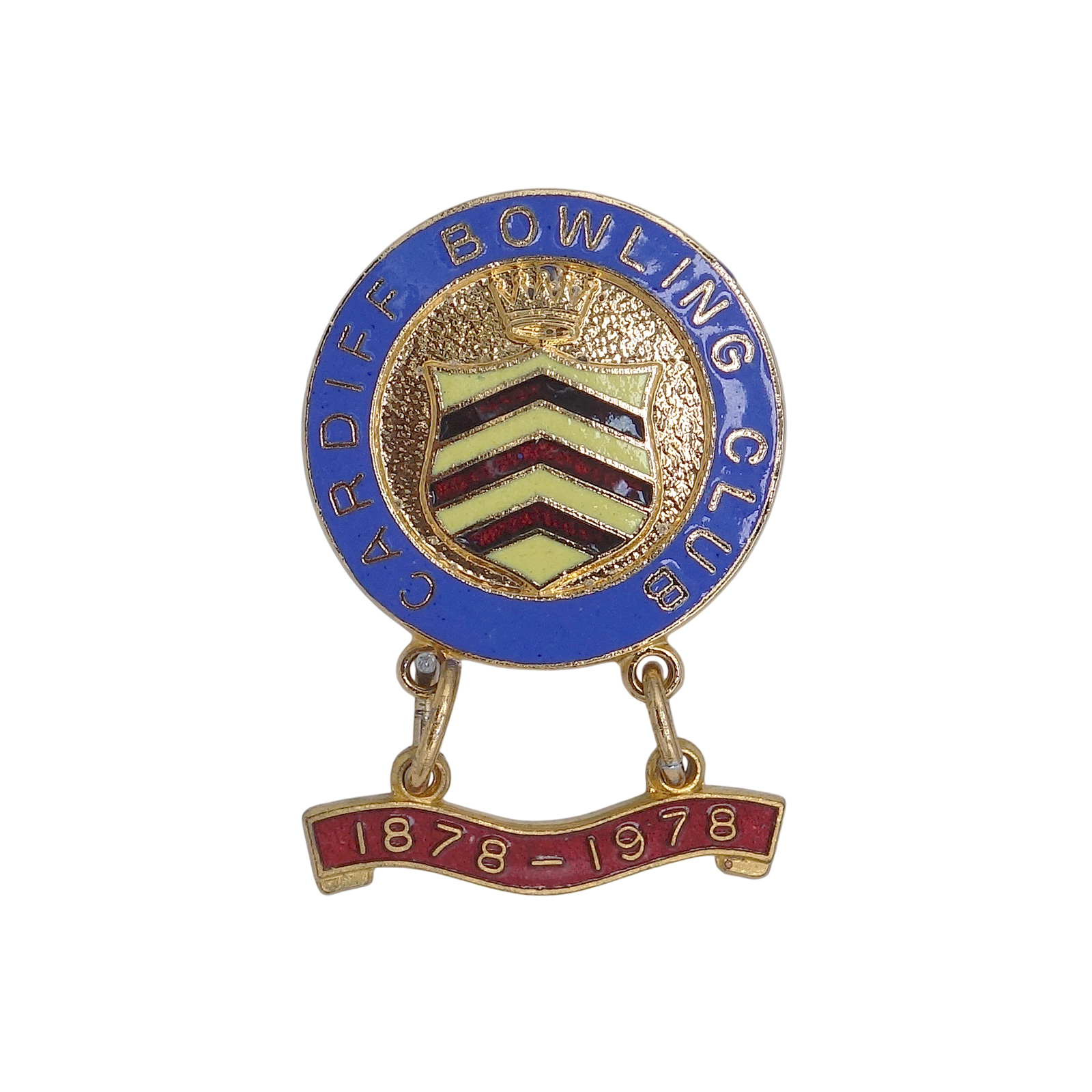 CARDIFF BOWLING CLUB ピンバッジ バッチ 英国 ローンボウルズクラブ