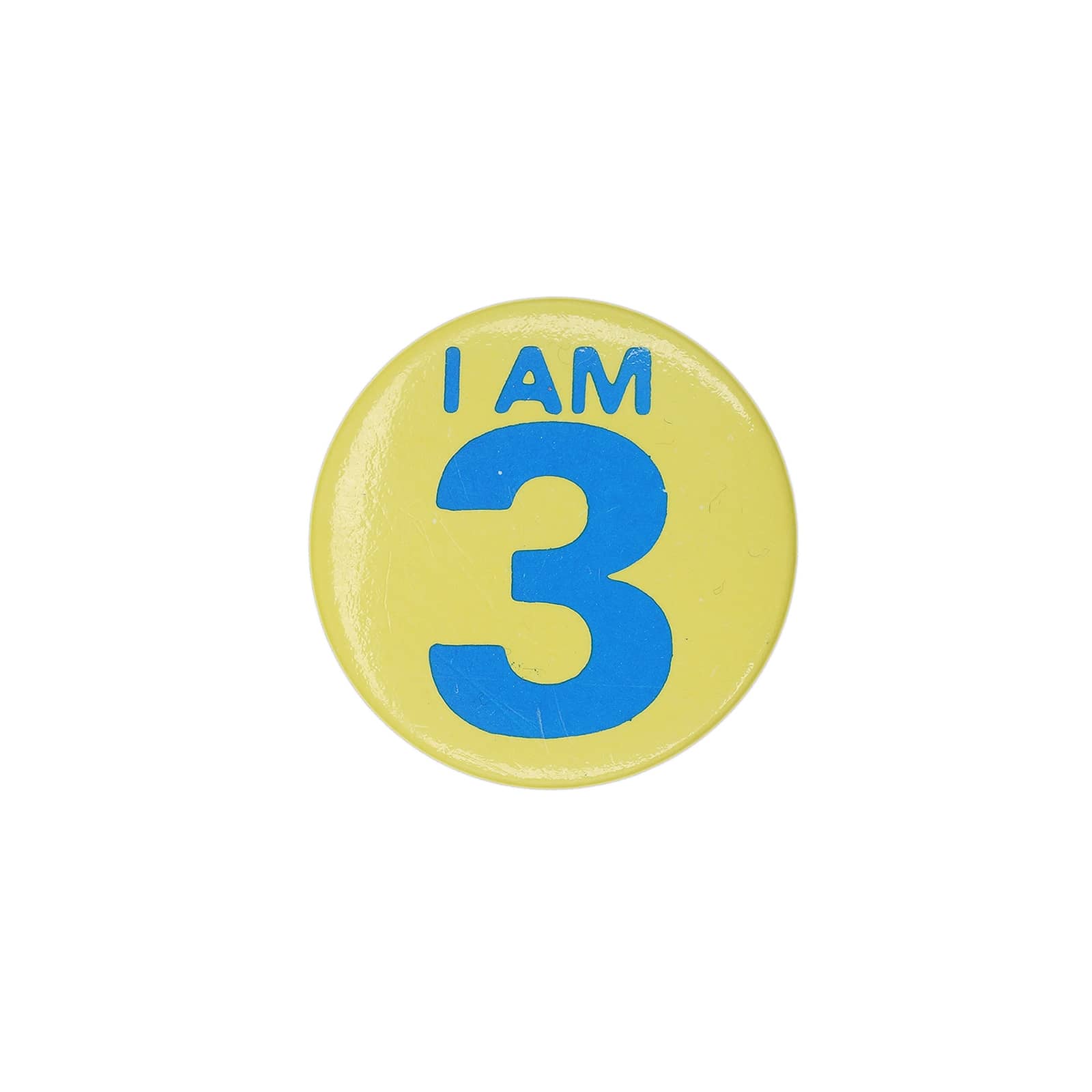 I AM 3 缶バッジ バッチ 3歳 誕生日