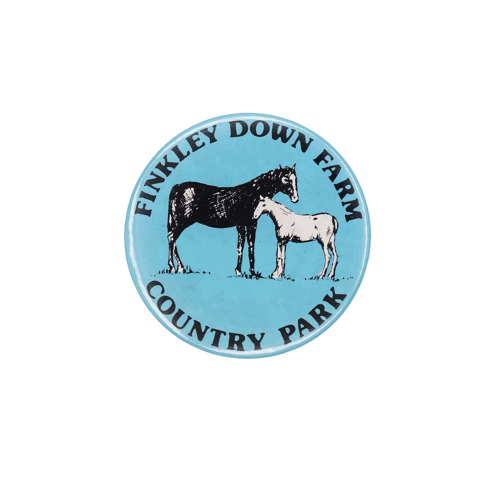 FINKLEY DOWN FARM フィンクリー・ダウン・ファーム 馬 缶バッジ バッチ