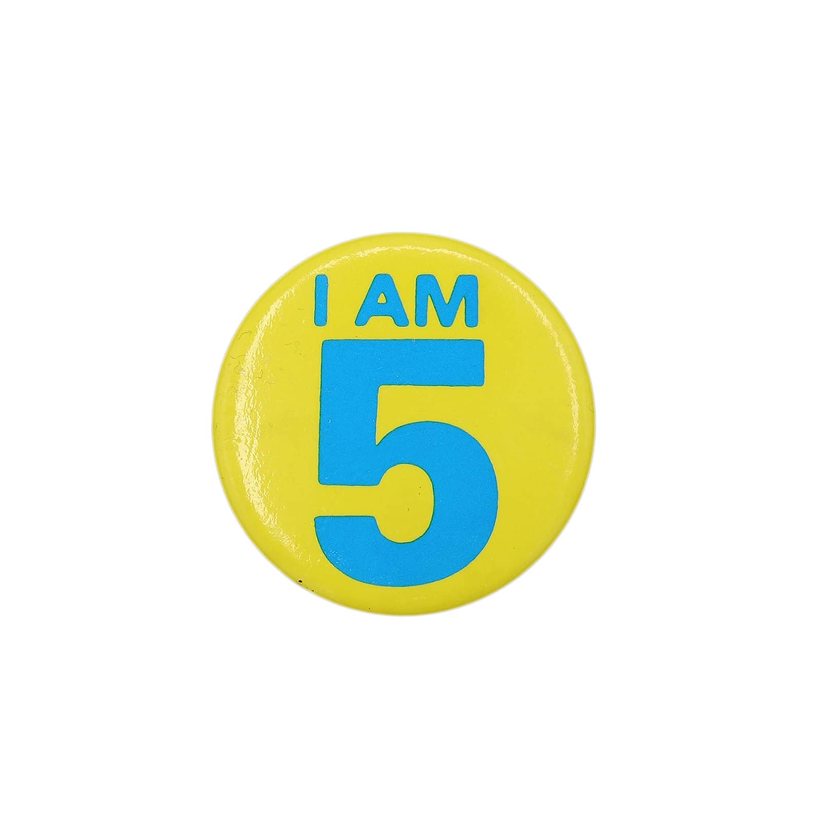 I AM 5 缶バッジ バッチ 5歳 誕生日
