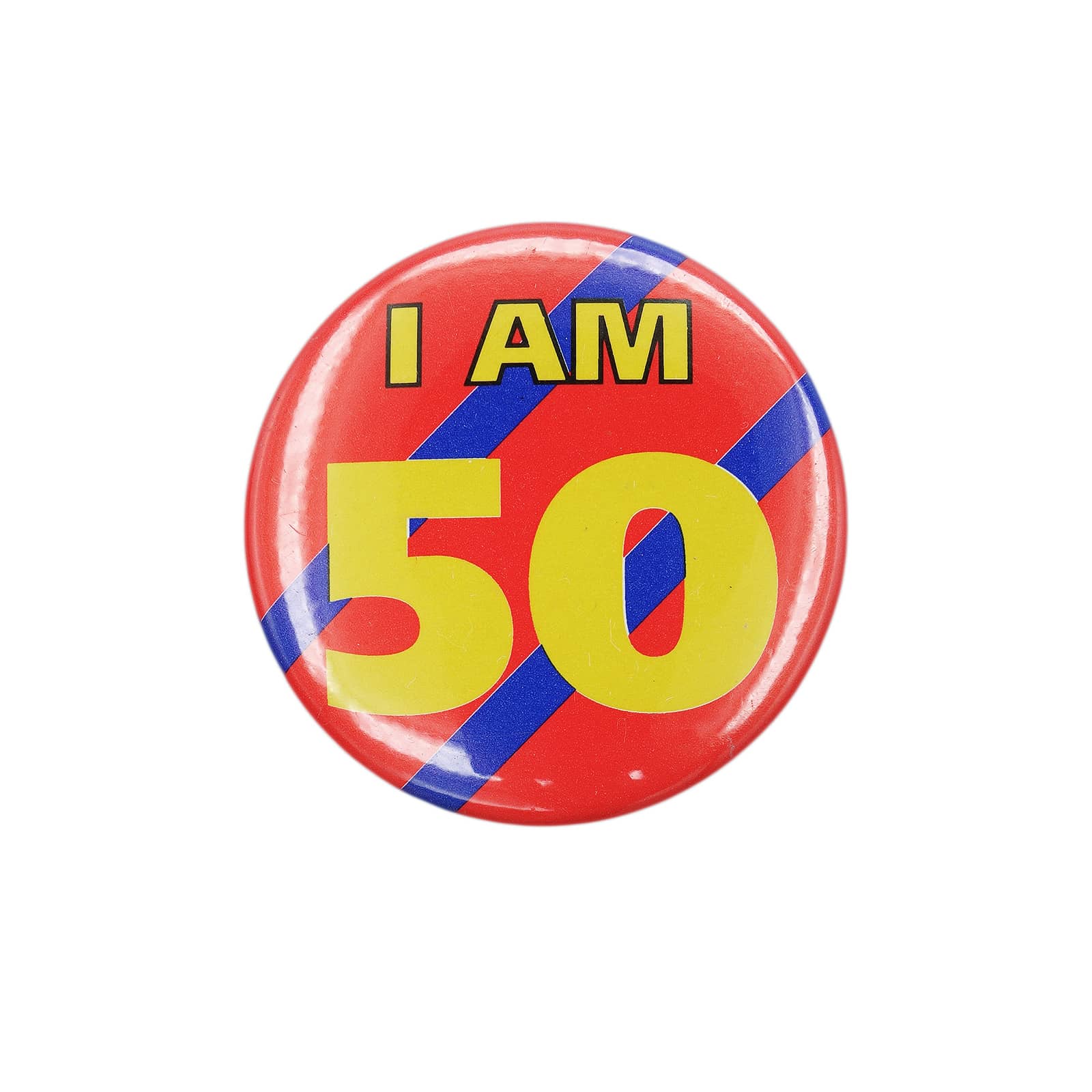 I AM 50 缶バッジ バッチ 50歳