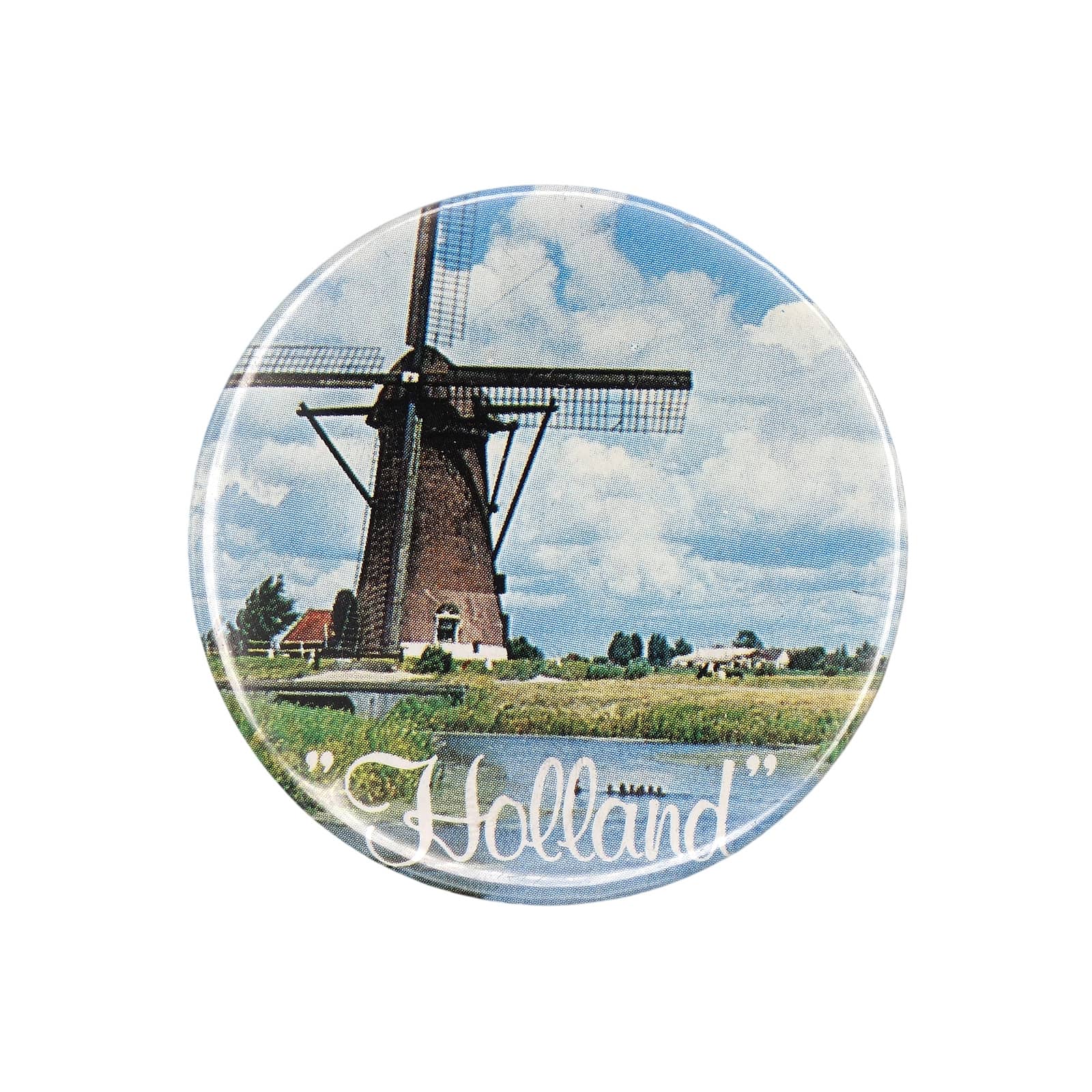 Holland オランダ 風車 缶バッジ バッチ