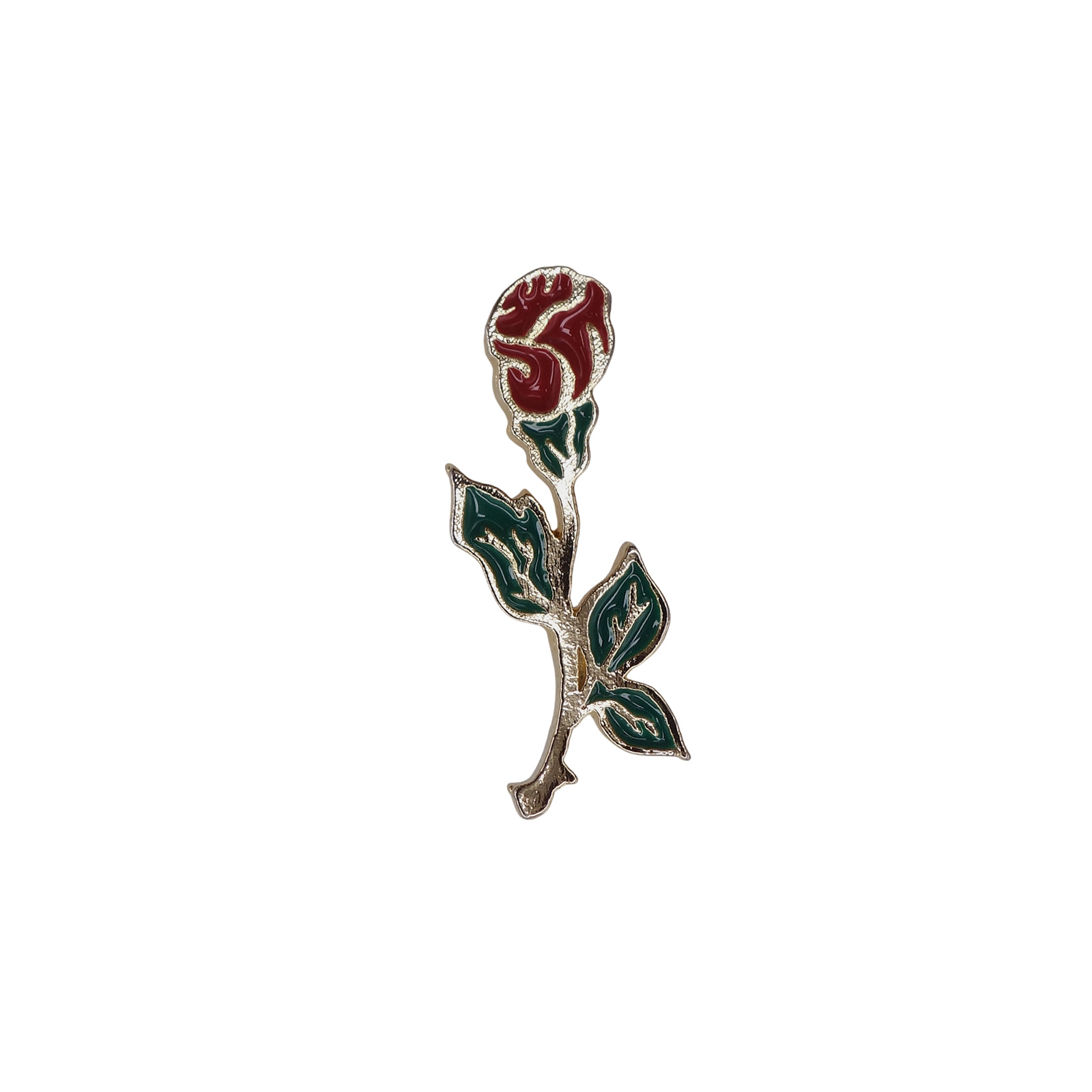 一輪の薔薇 花 ピンズ