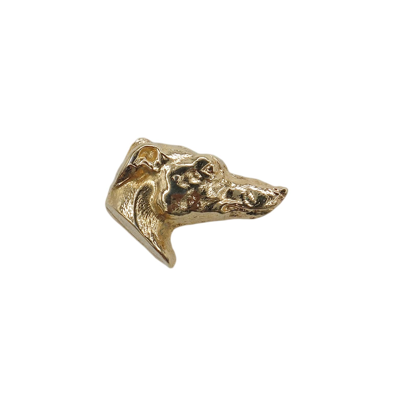 犬 ピンズ 金色 ドッグヘッド 動物